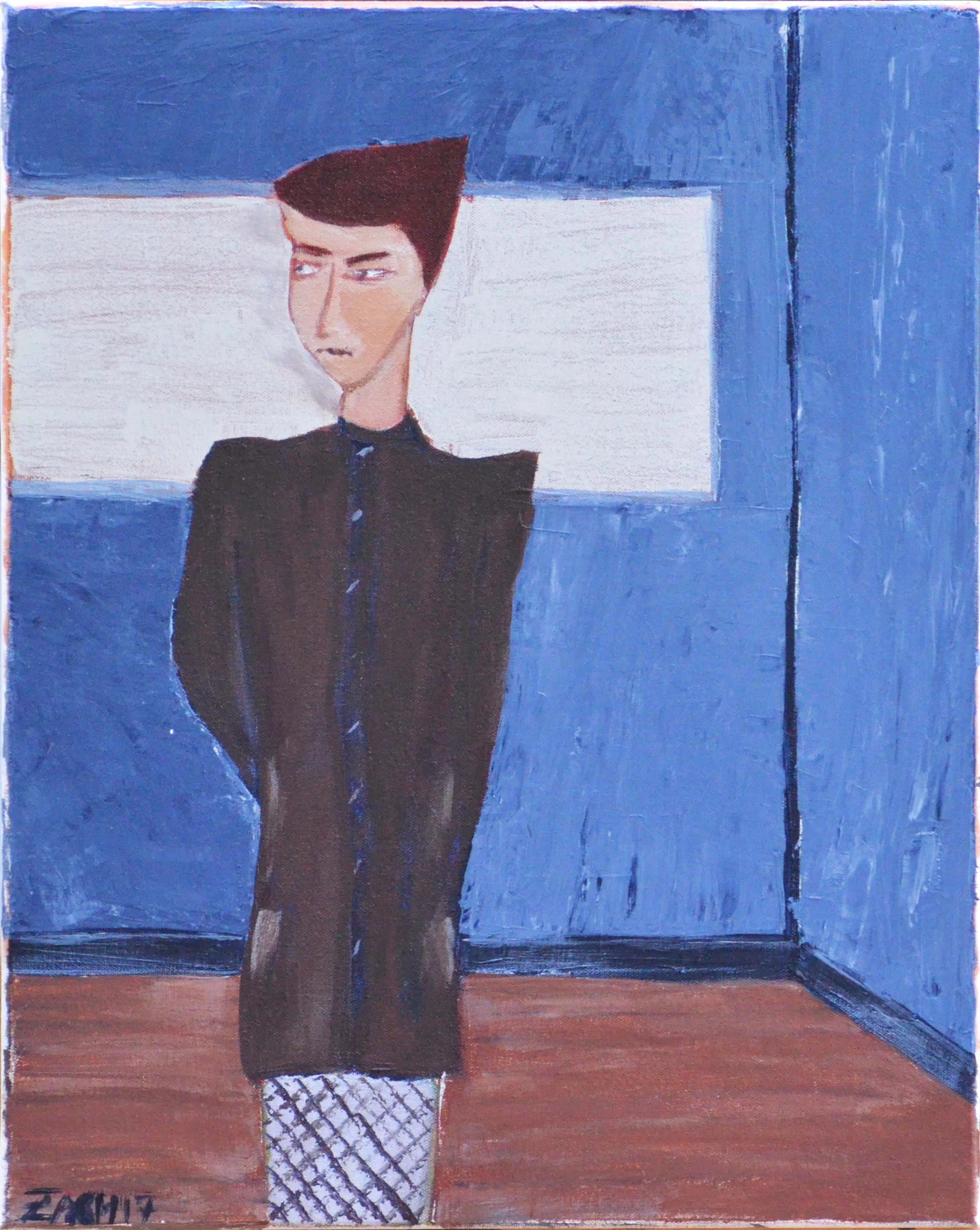 Woman in Brown Coat