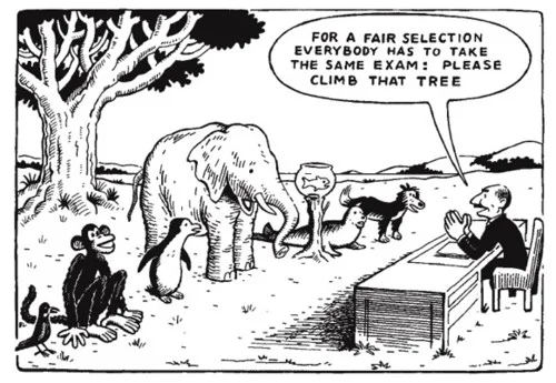 Everyone is measured uniquely, comic