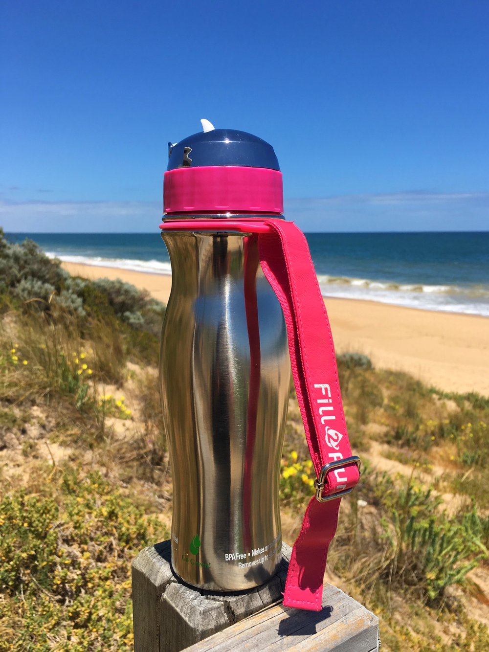 Gear Review: Fill2Pure Stainless Steel Water Filter Bottle — The Snow  Chasers