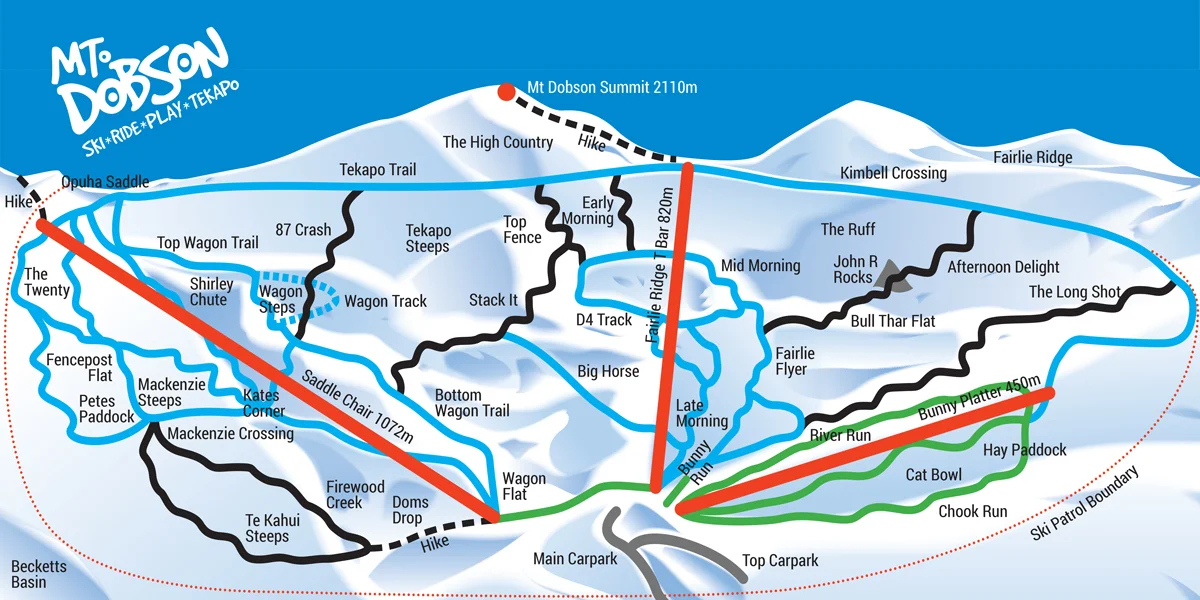 MT DOBSON TRAIL MAP