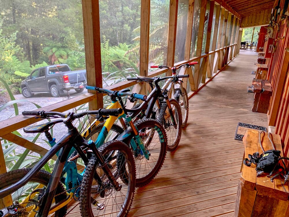 BIKE PARKING AT THE LODGE