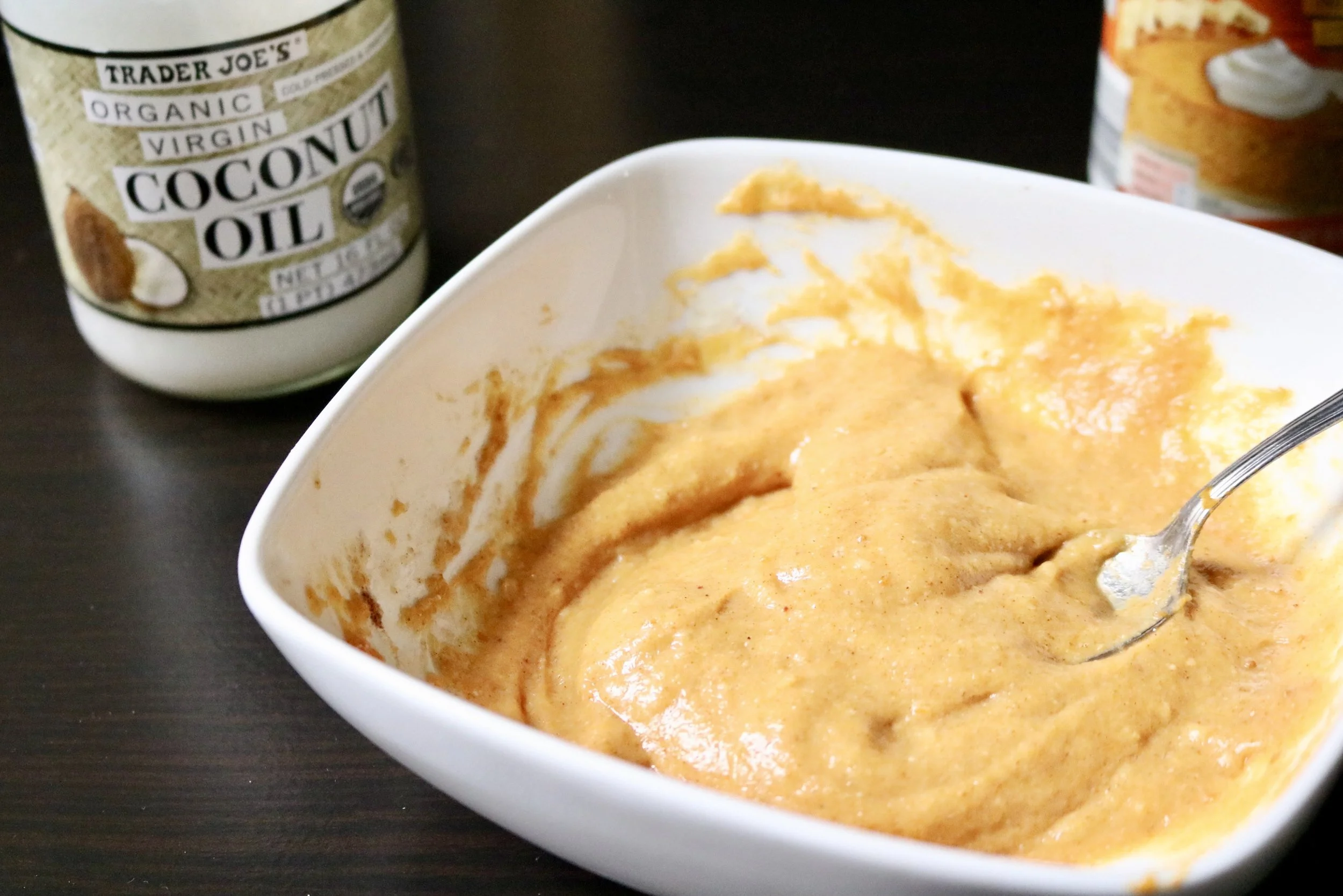 Fluffy Pumpkin Coconut Pancakes