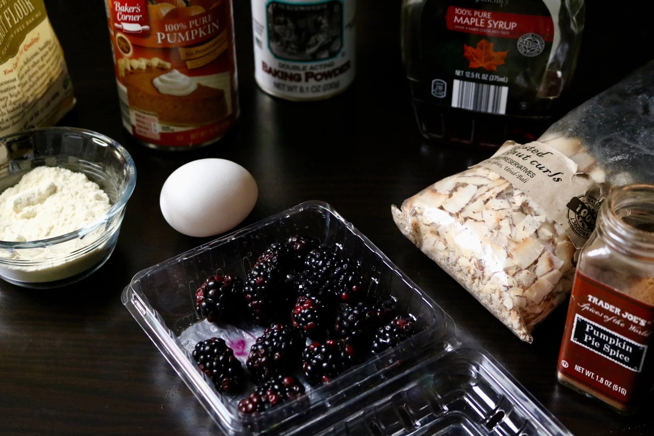 Fluffy Pumpkin Coconut Pancakes