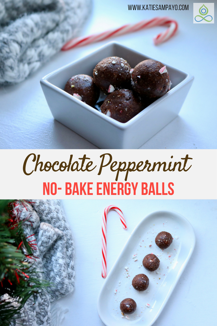 Chocolate Peppermint No-Bake Energy Balls