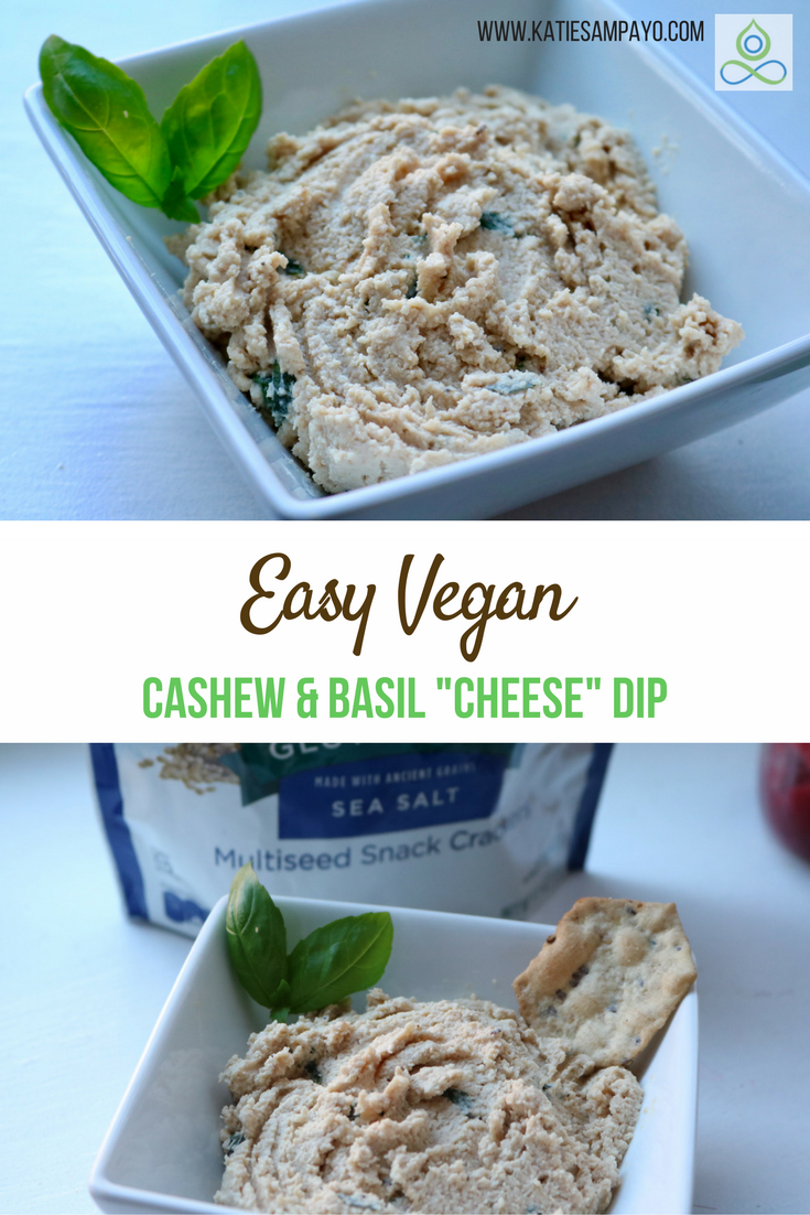 Easy Vegan Cashew & Basil "Cheese" Dip