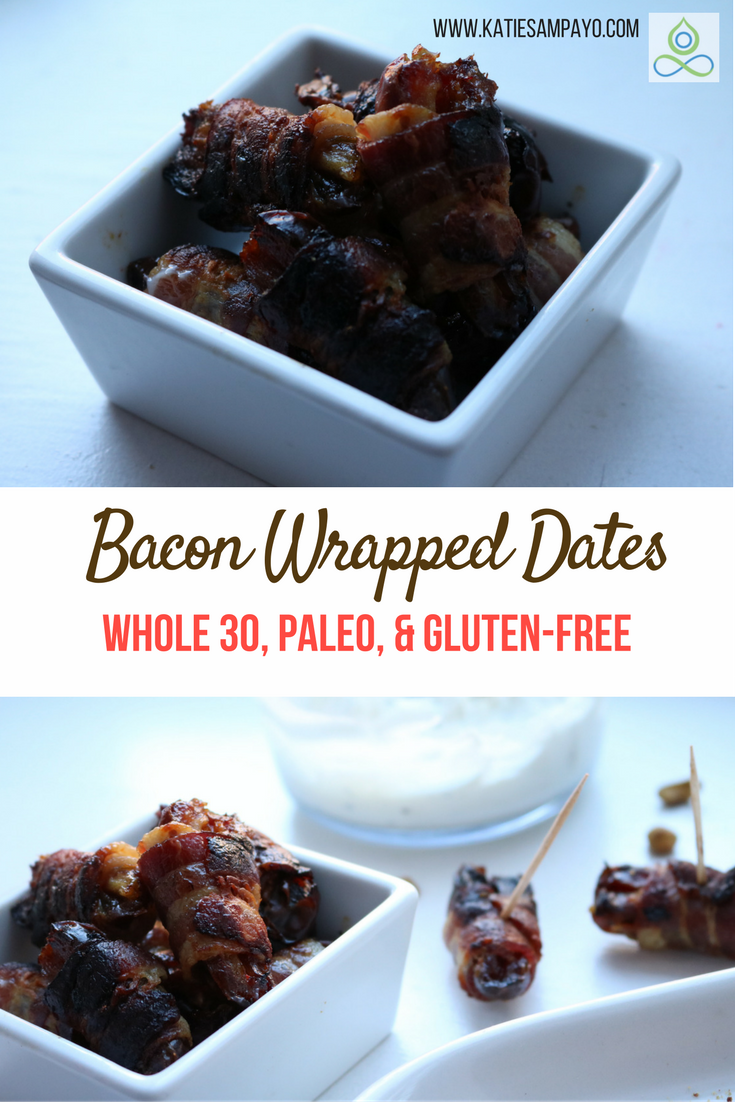 Bacon Wrapped Dates- Whole30, Paleo, and Gluten-Free
