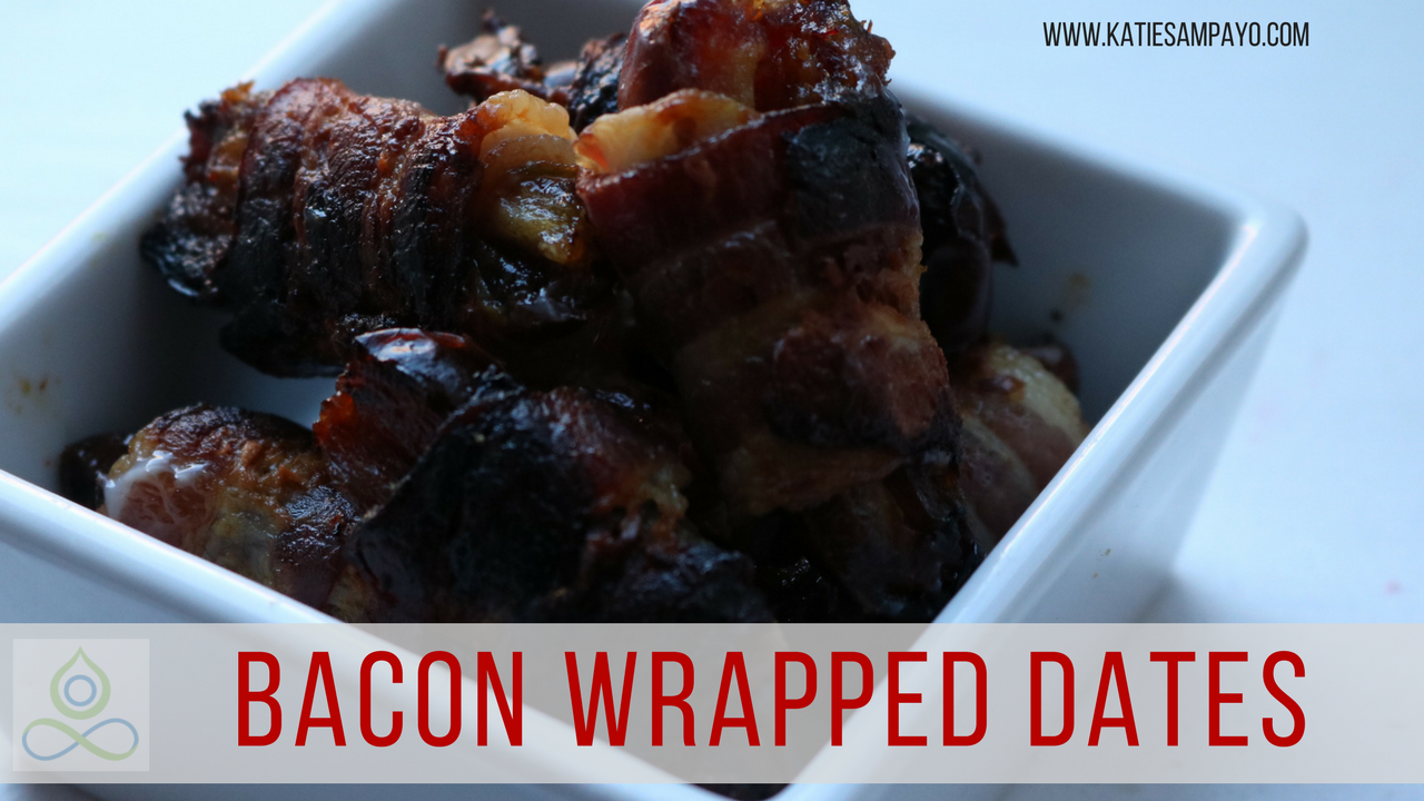 Bacon Wrapped Dates-Whole30, Gluten-Free, & Paleo