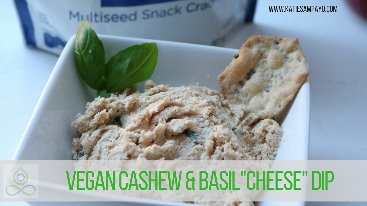 Easy Vegan Cashew & Basil "Cheese" Dip