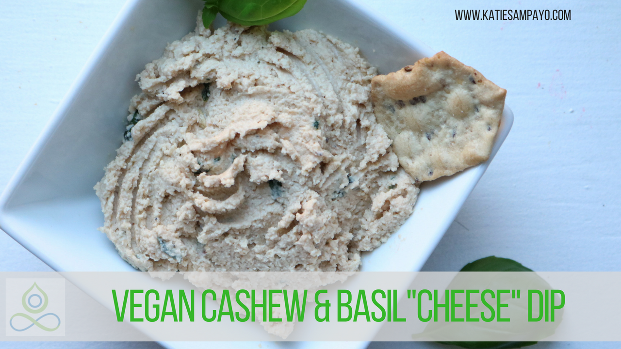 Easy Vegan Cashew & Basil "Cheese" Dip