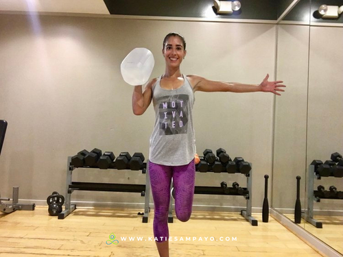 10-Minute A$$-Kickin' Water Jug Workout — Katie Sampayo