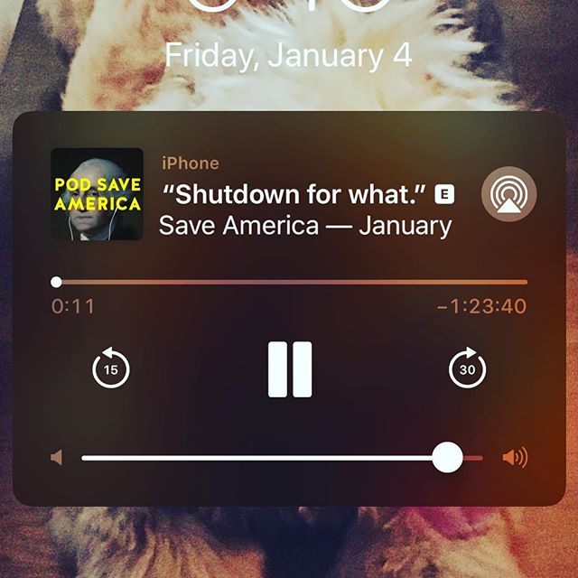 Im having a really terrible day. This made me laugh out loud. Thanks @podsaveamerica #laughter #goodvibes #smile #funny #shutdown