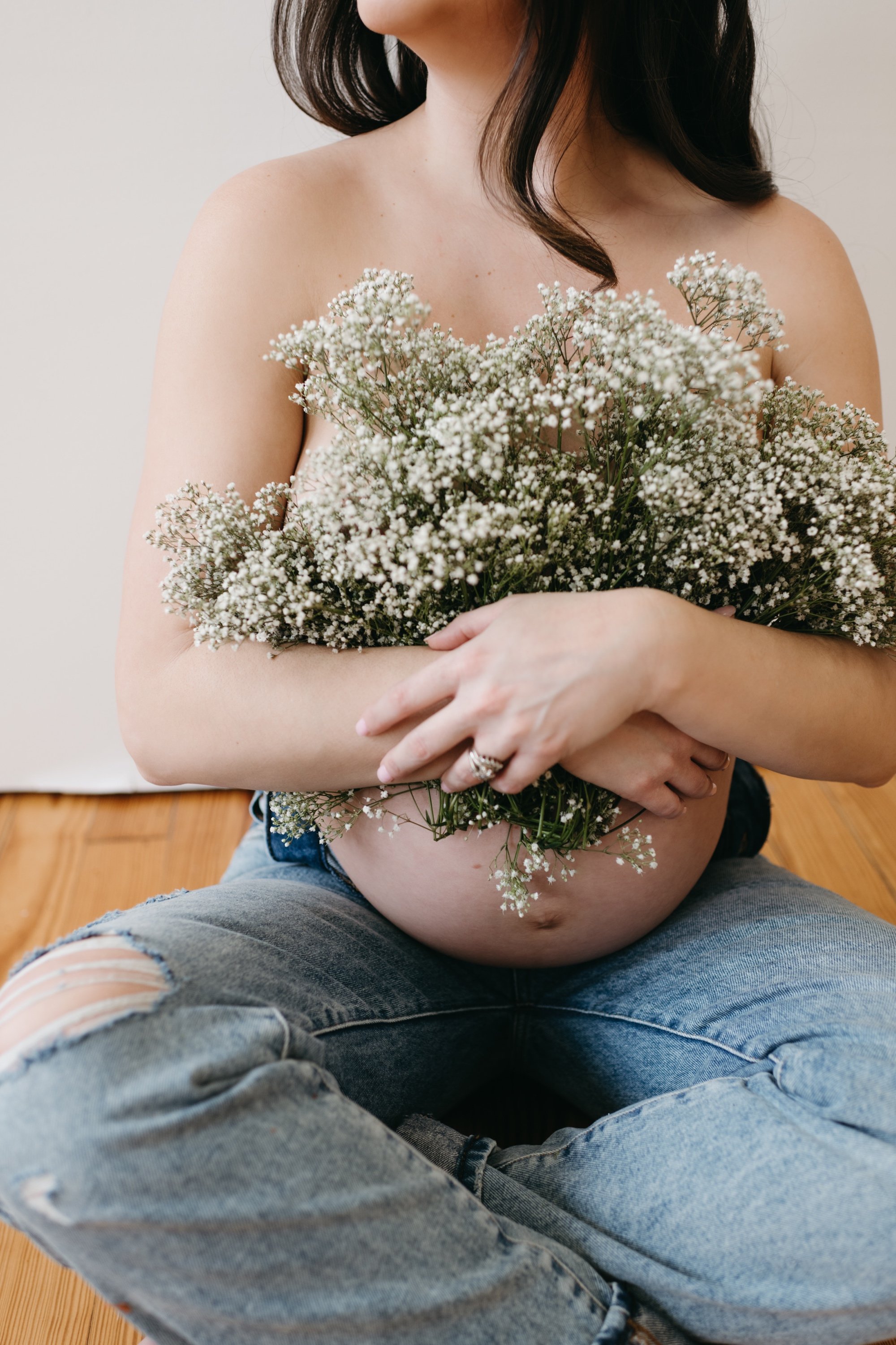 Studio Maternity Session // Brown Family — Freckled Fox Photography