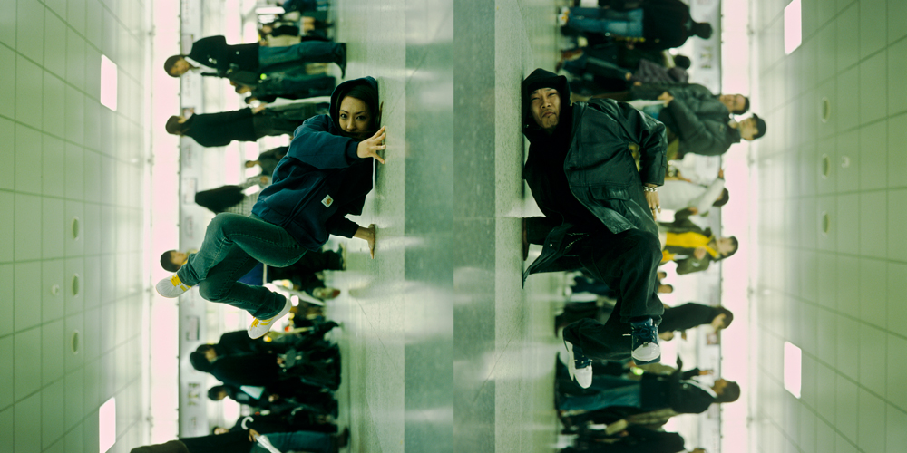 Shaun Gladwell In a Station of the Metro, 2006 Production stills, 2-channel synchronised video, 9:16, colour, sound Performers: Taka, Yuya, Ai, Kio © Shaun Gladwell. Courtesy the artist & Anna Schwartz Gallery.