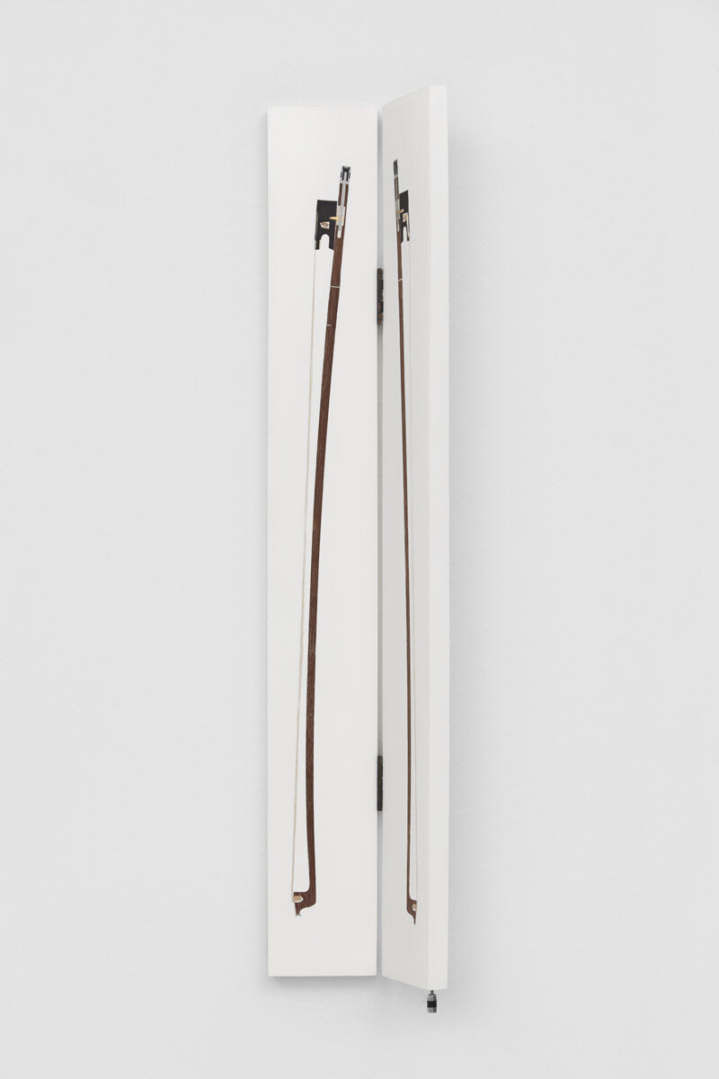 Oliver Beer_Silent Bow_Violin bow. Sectioned and set in resin; gesso 3.jpg