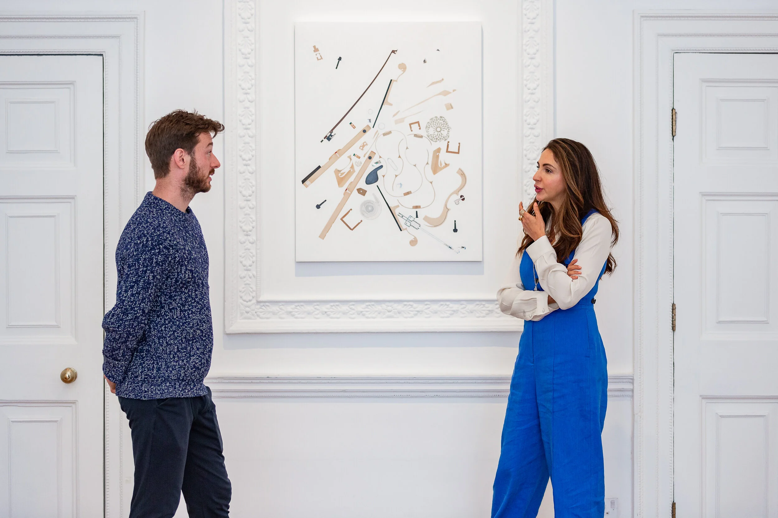 Image by Martin Behrman Image description: Artist Oliver Beer and Guest Work Agency International Curatorial Associate Anaïs Lellouche at OMA, a solo exhibition by Oliver Beer at Galerie Thaddaeus Ropac, London, September 2020.