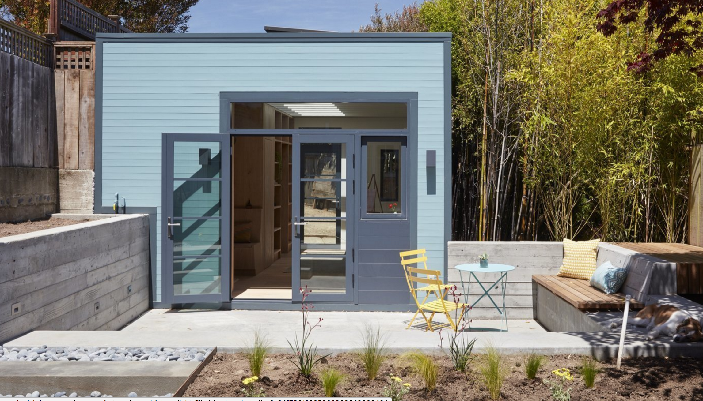 Dwell Feature: An Unused Garage Is Transformed Into a Light-Filled Backyard Studio