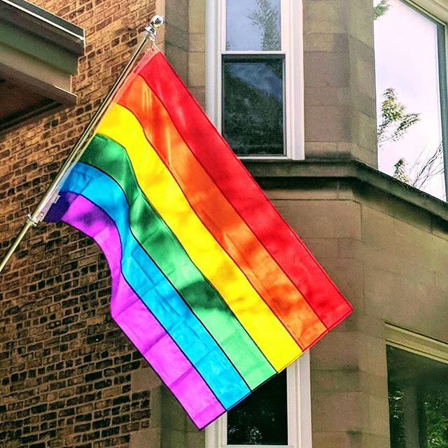 I'm grateful to live in a neighborhood like this. #equality #pride #love