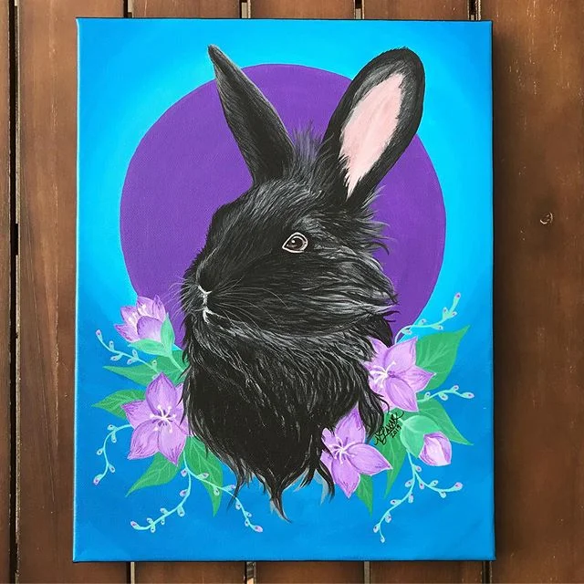  A bunny named Bagel.  