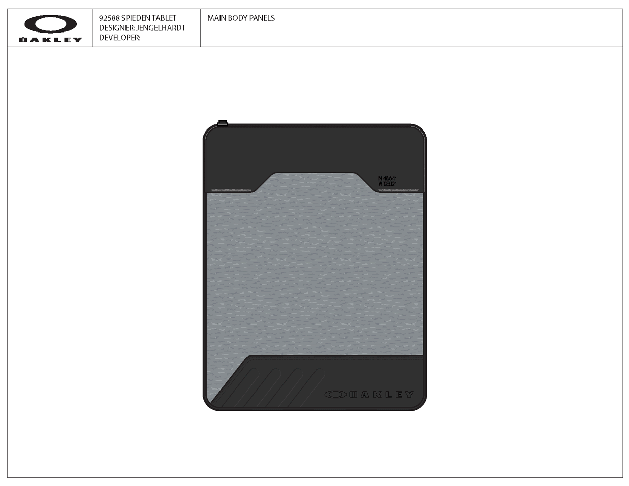iPad Techpack & Colorways