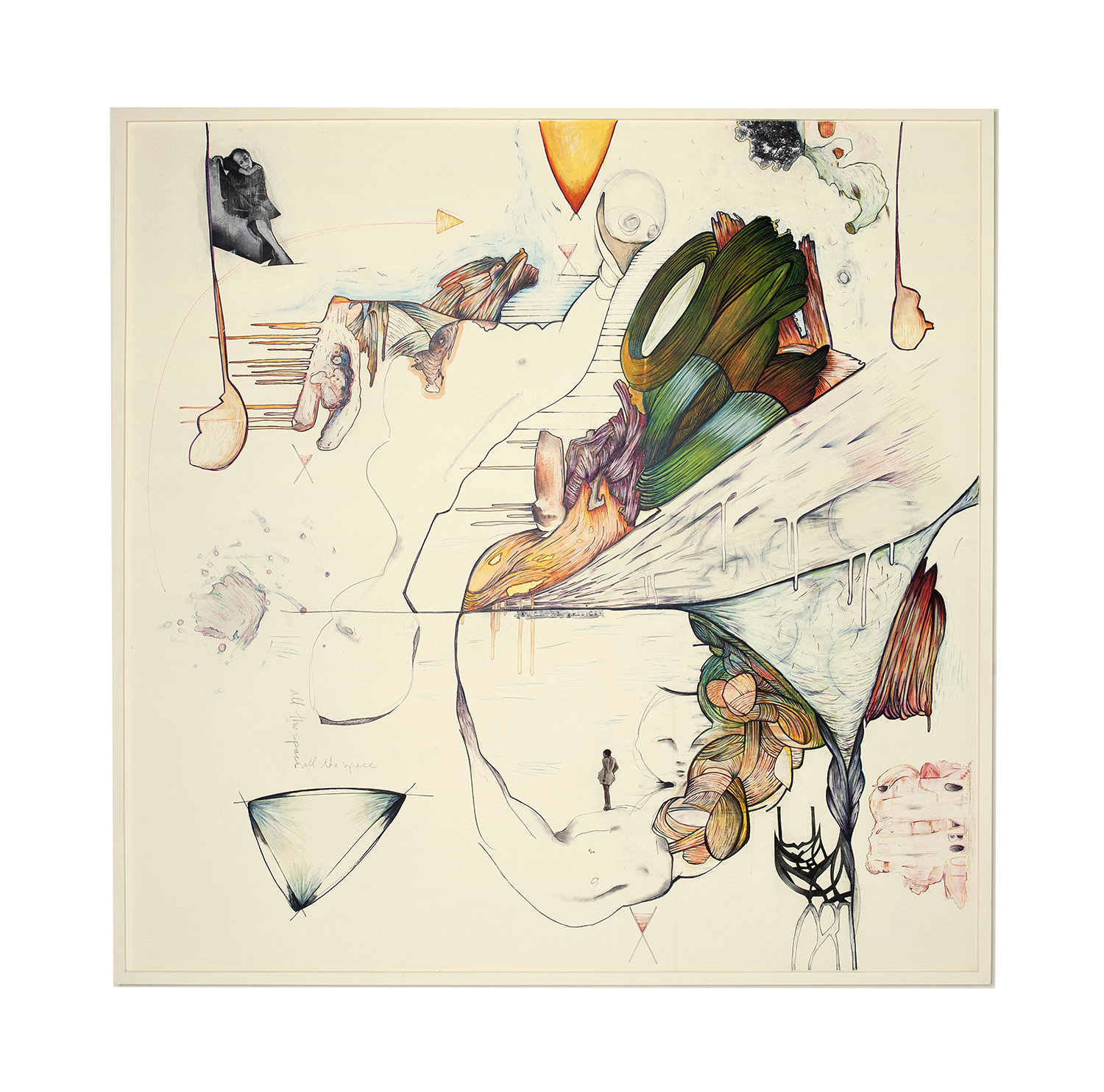 All the Space, mixed media on board, 155x155cm, (c) Jessica Serran, 2014.jpg