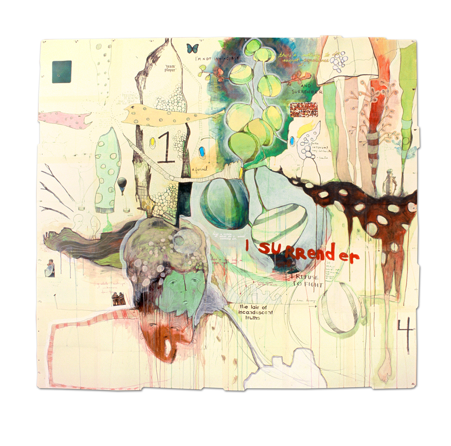 I Surrender, mixed media on file folders, 213x198cm, (c) Jessica Serran, 2007.jpg