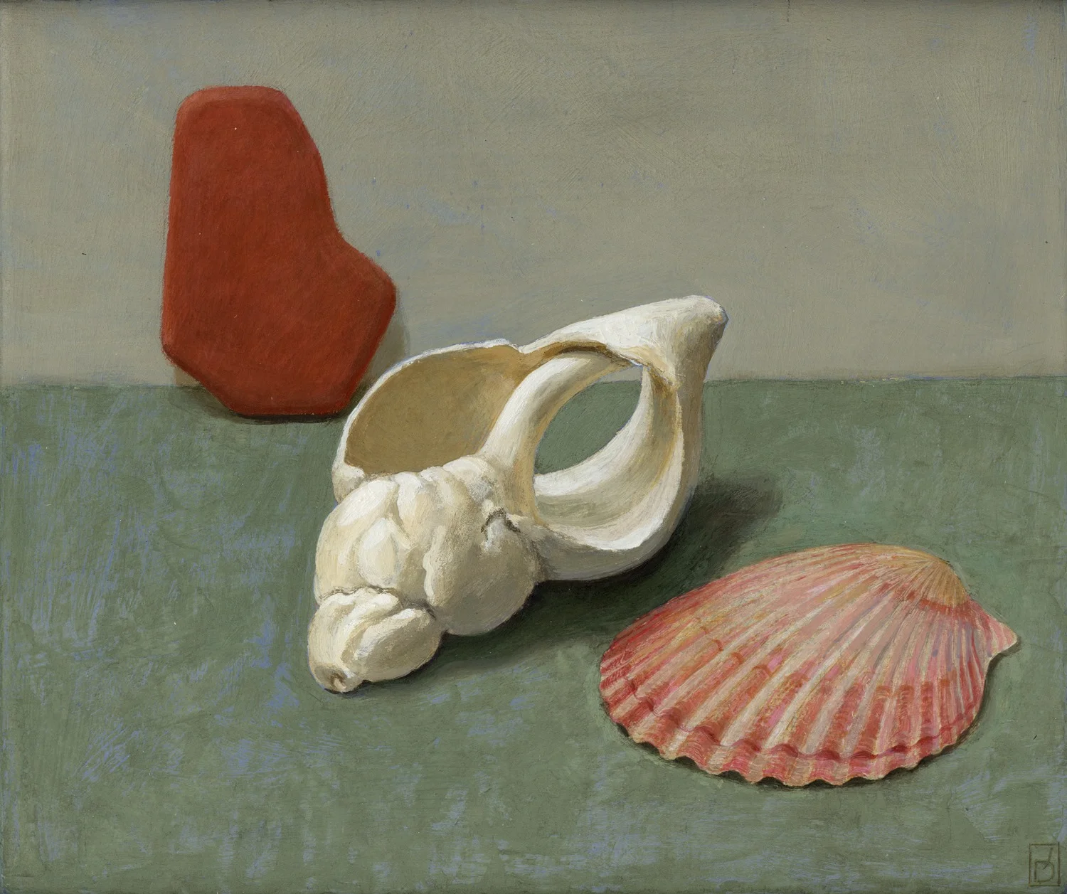 Dunne, Joe - Shells and Stone I  egg oil tempera on gesso panel  25.3cm x 22.3cm  € 850.JPG