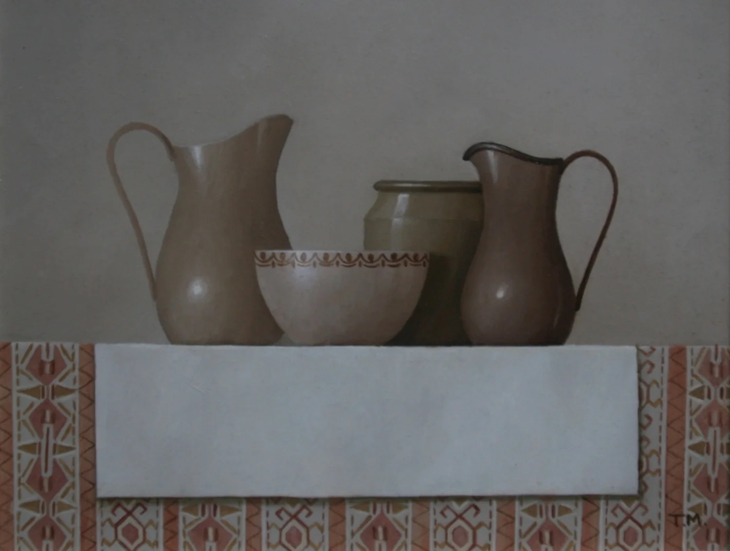 Moooney, Trudie - Jugs and Kilim  18x23cms  €900.JPG