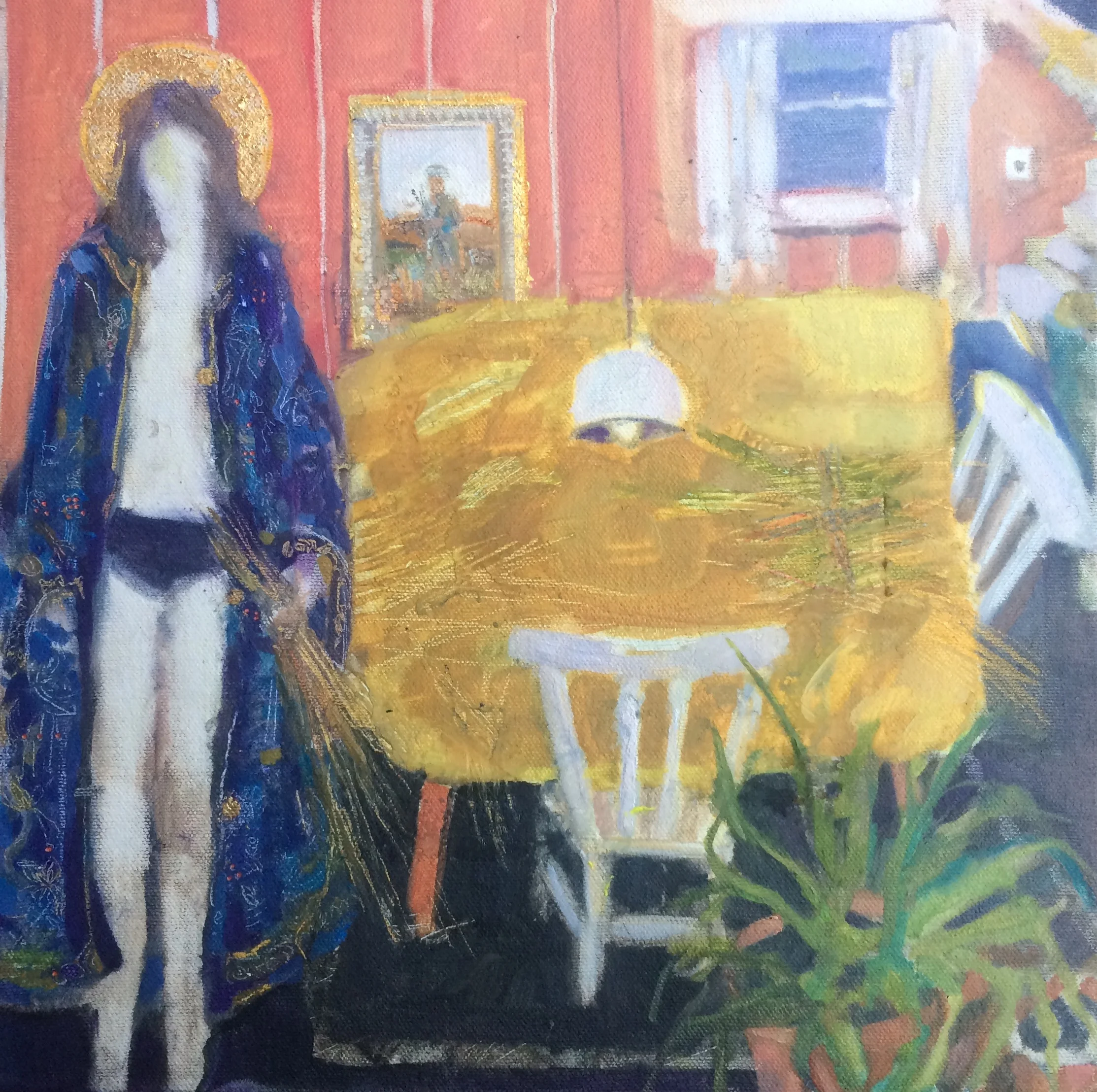Boyle, Michelle - 'The decades that divide us' oil with 24 ct gold leaf on canvas board.jpg