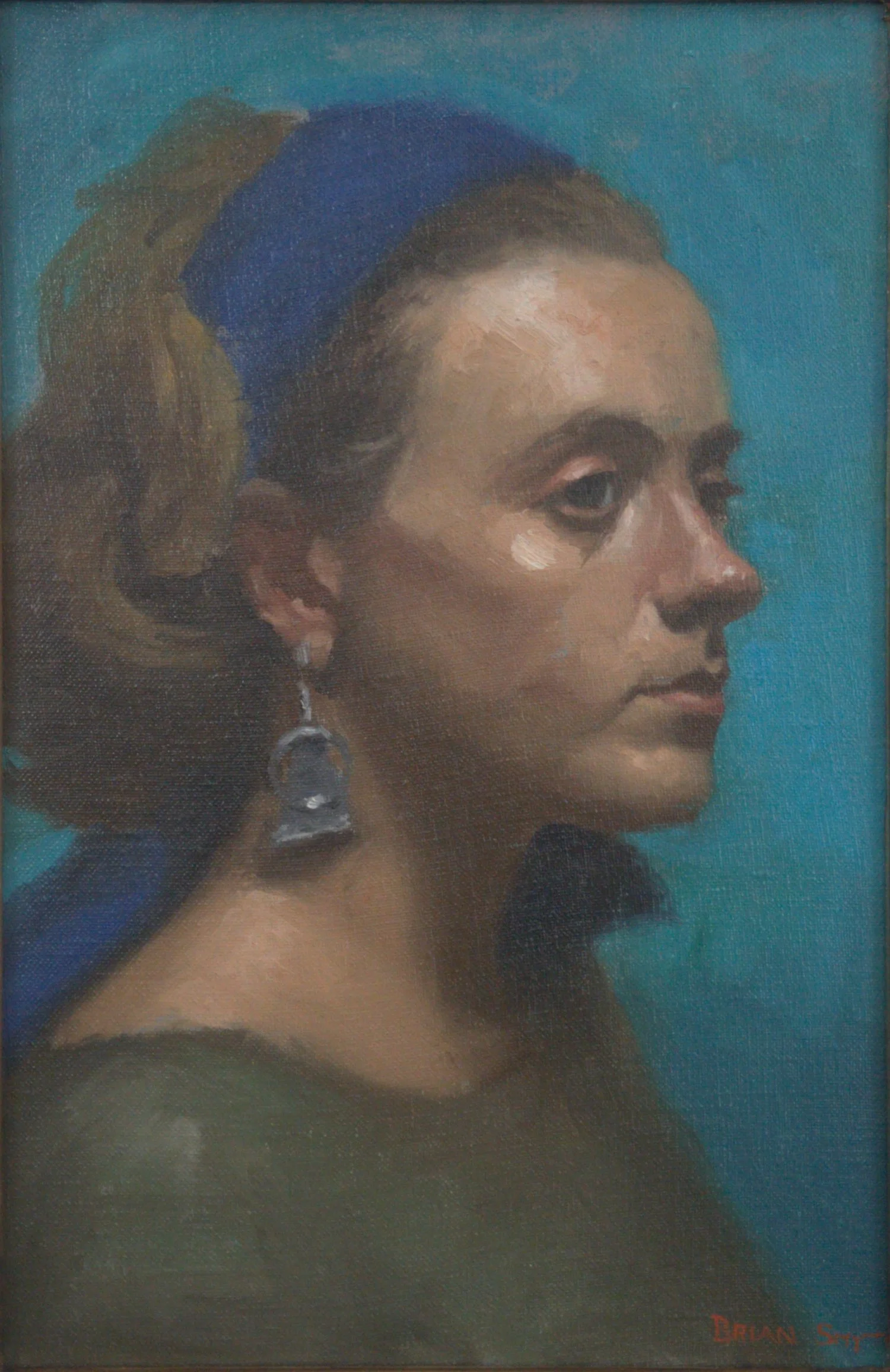 Girl with Blue Scarf - Brian Smyth