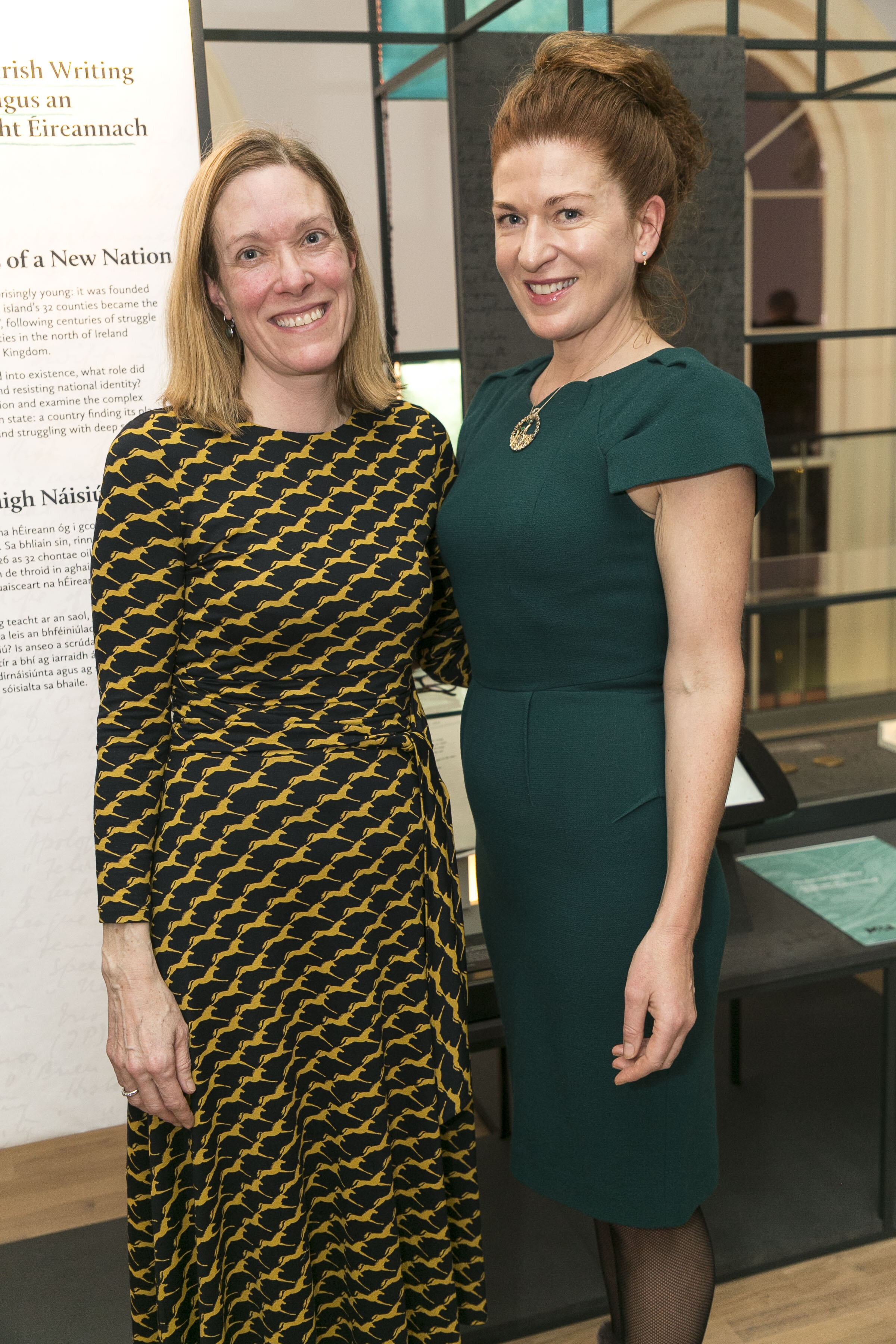  Sinead Monks, Sinead Fitzgerald   Hamilton Gallery / MoLi / DFAT - exhibition opening by Sabina Higgins of "Eva Gore-Booth 93 Irish women artists respond to her life and work", part of Brigids Day Lá Fhéile Bríde, Celebrating Women and Creativity.  