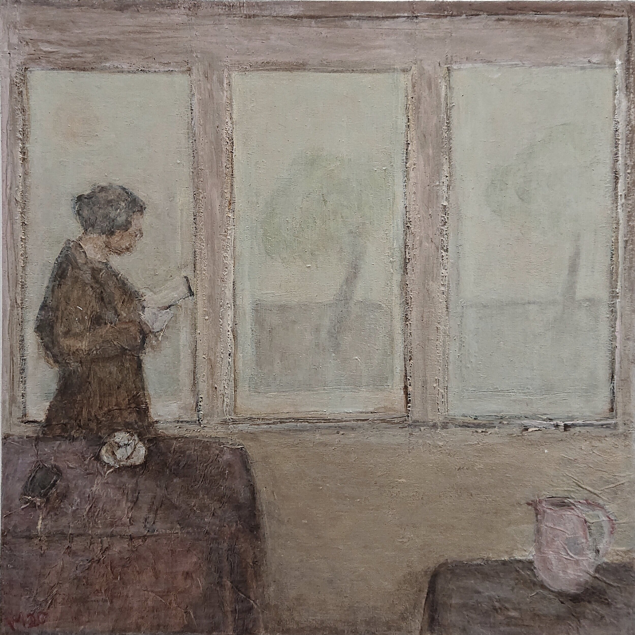 Vivien Murray, Artist, Eva Gore Booth Exhibition,, Hamilton Gallery, Sligo,  ‘Thy windows three’  