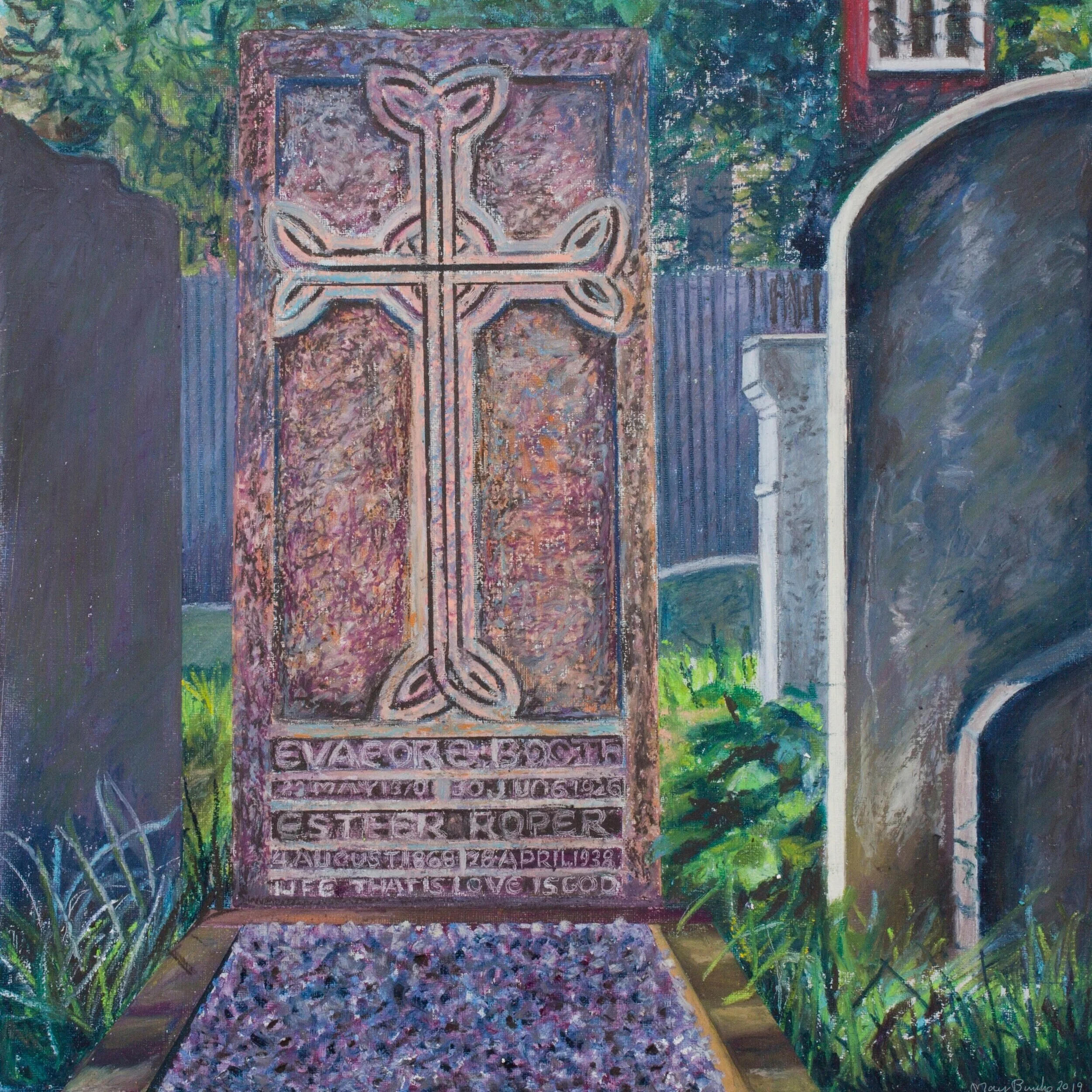 Hamilton Gallery, Mary Burke, Oil on Canvas, Sappho was right: Life that is Love is God