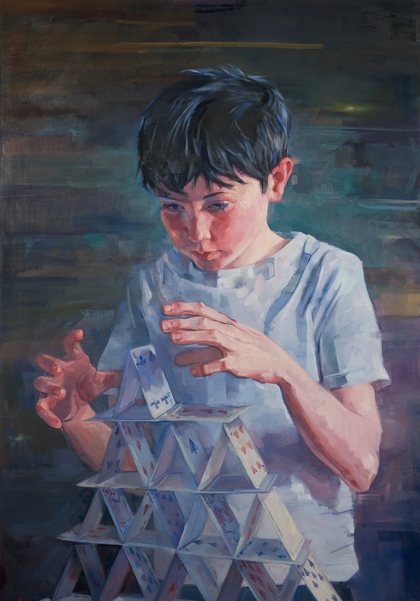 Hamilton Gallery, Sligo, Artist, Higgins Ní Chinnéide, Bríd - All Things Fall and are Built Again II, Lapis Lazuli Exhibition, W B Yeats poetry