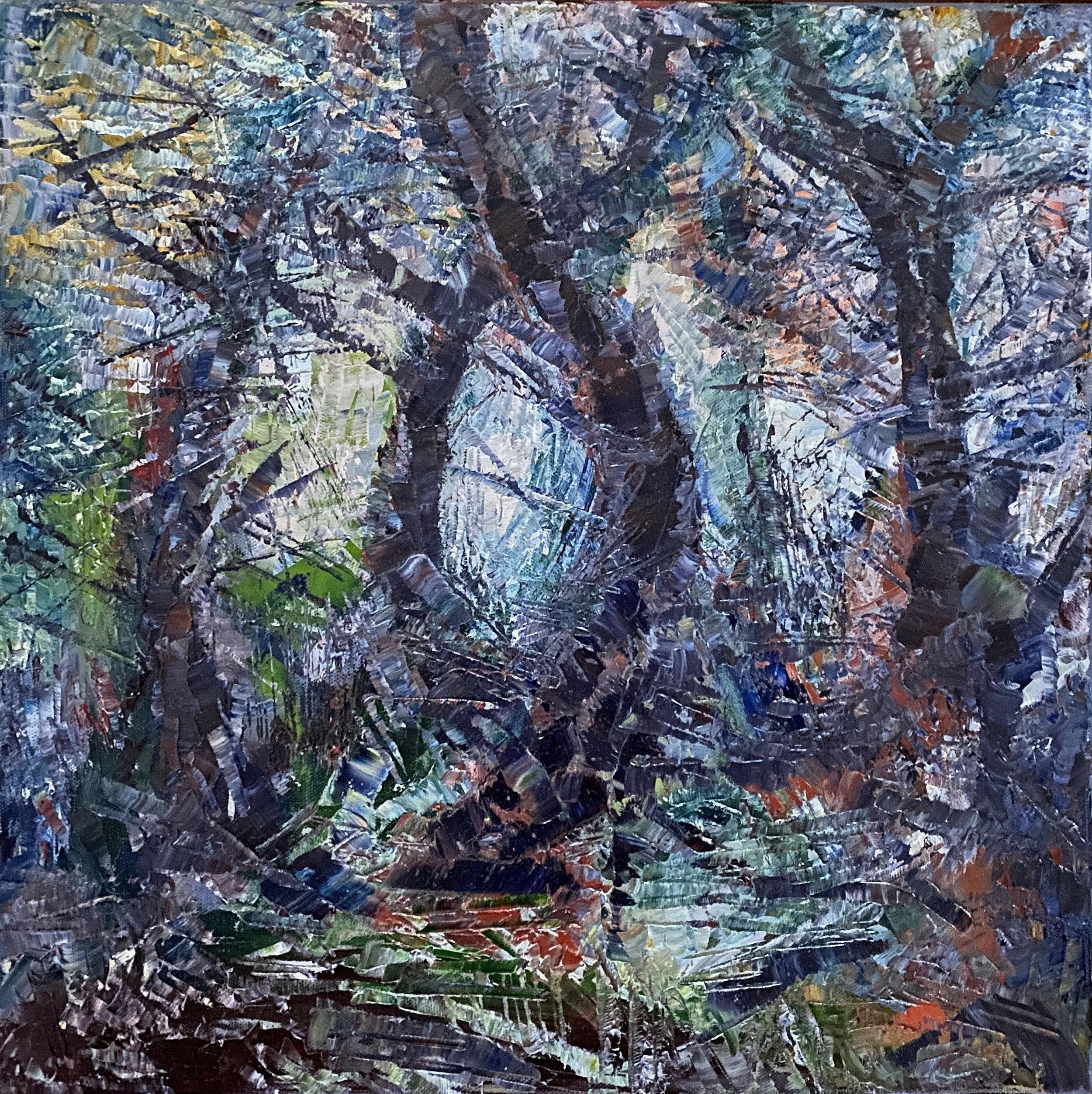 Hamilton Gallery, Sligo, Artist, Martina Hamilton, Garden Corner l, Winter Gathering Exhibition