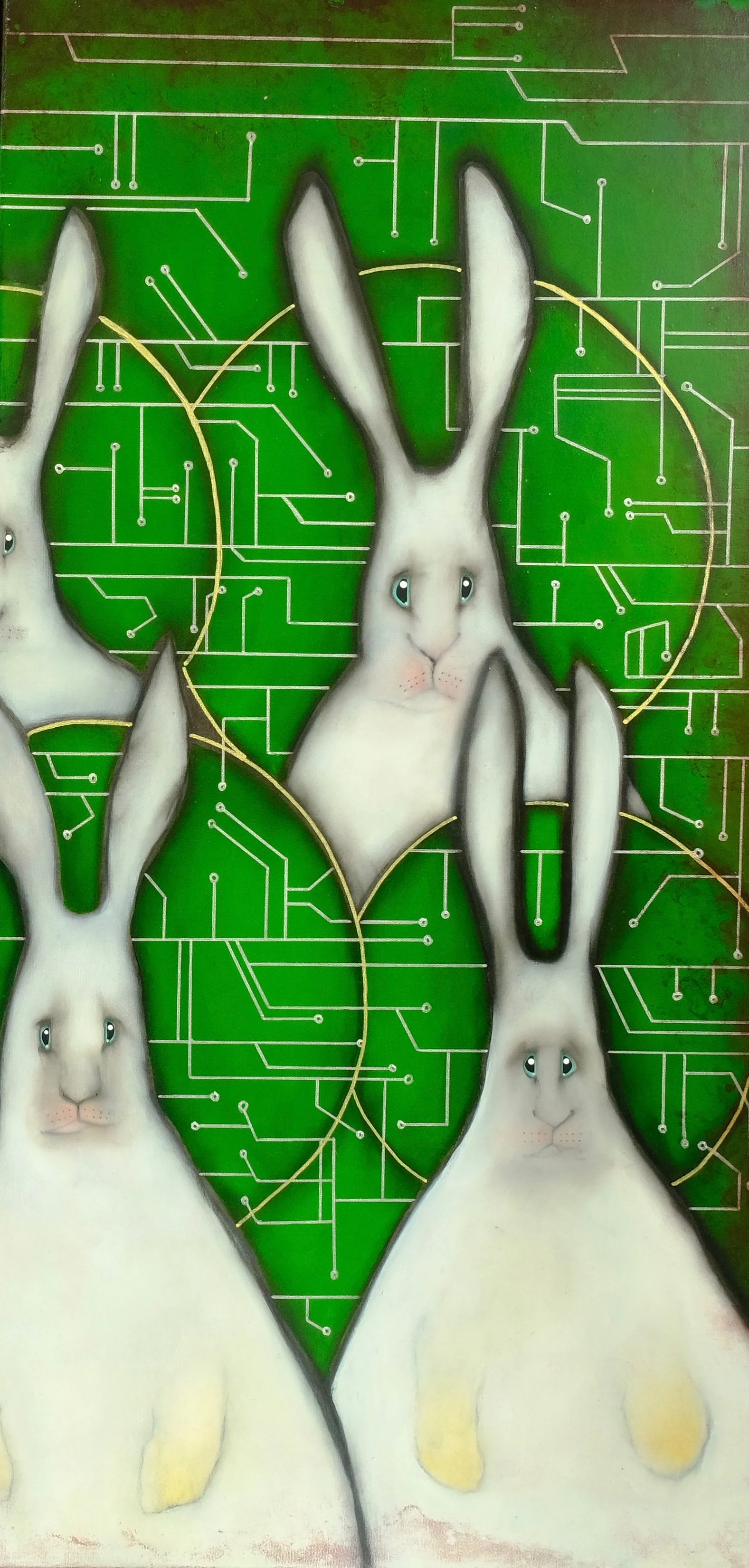 Wickham, Heidi - 'Space Bunny Supreme Council 1'