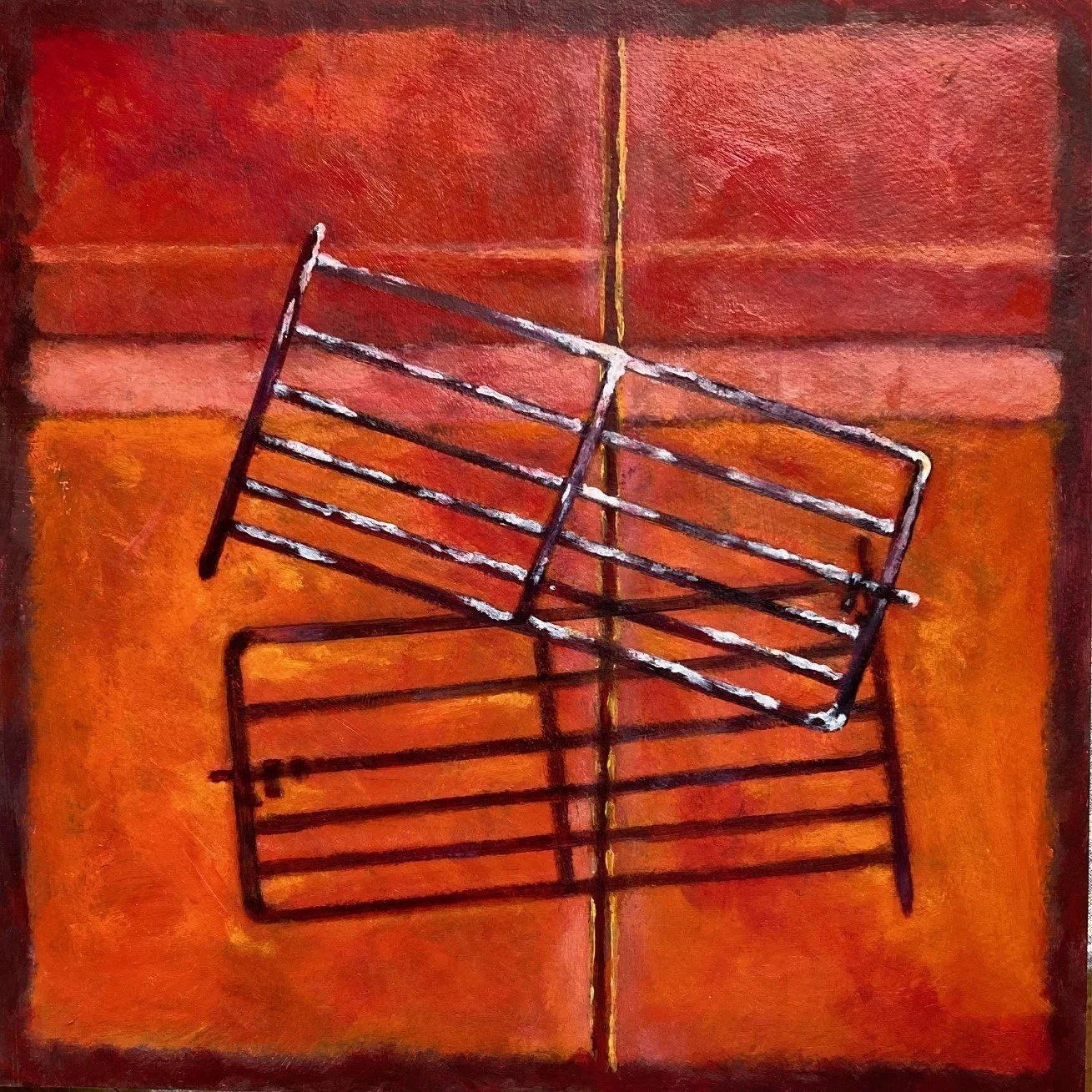 Pat Owen Gate Dance Mixed Media Acrylic Pencil Gouache on Fabriano Paper on Board 