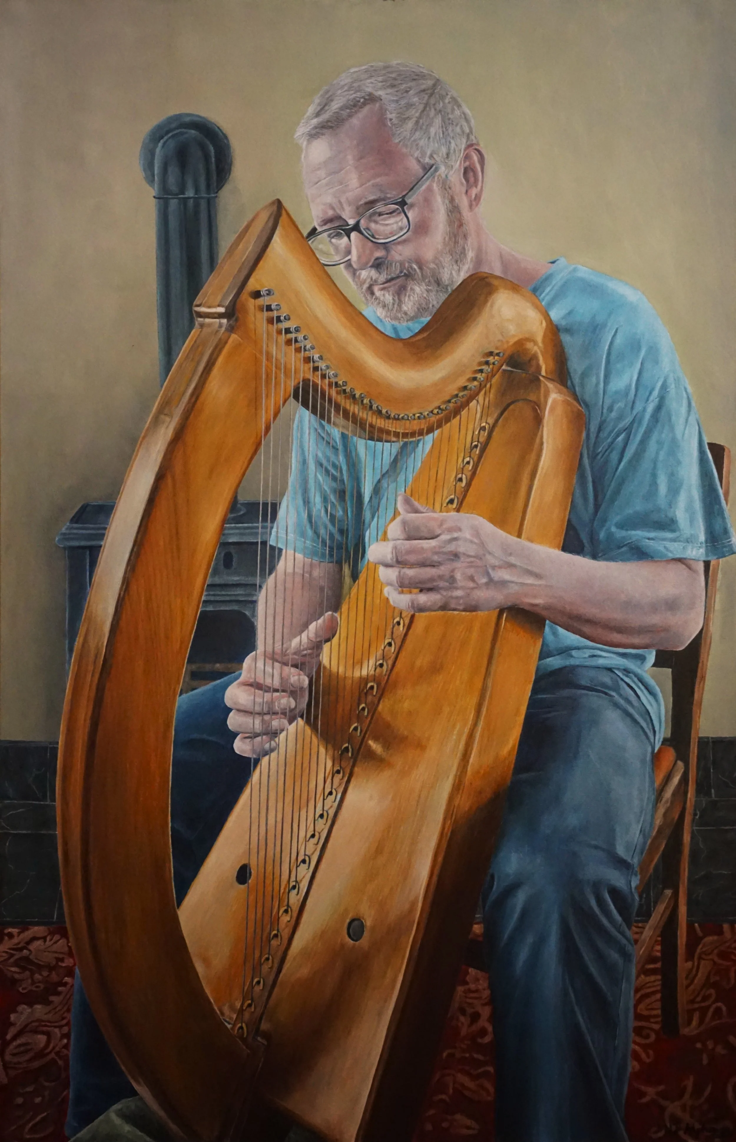 The Harper - 100cm x65cm x3cm - Oil on canvas.JPG