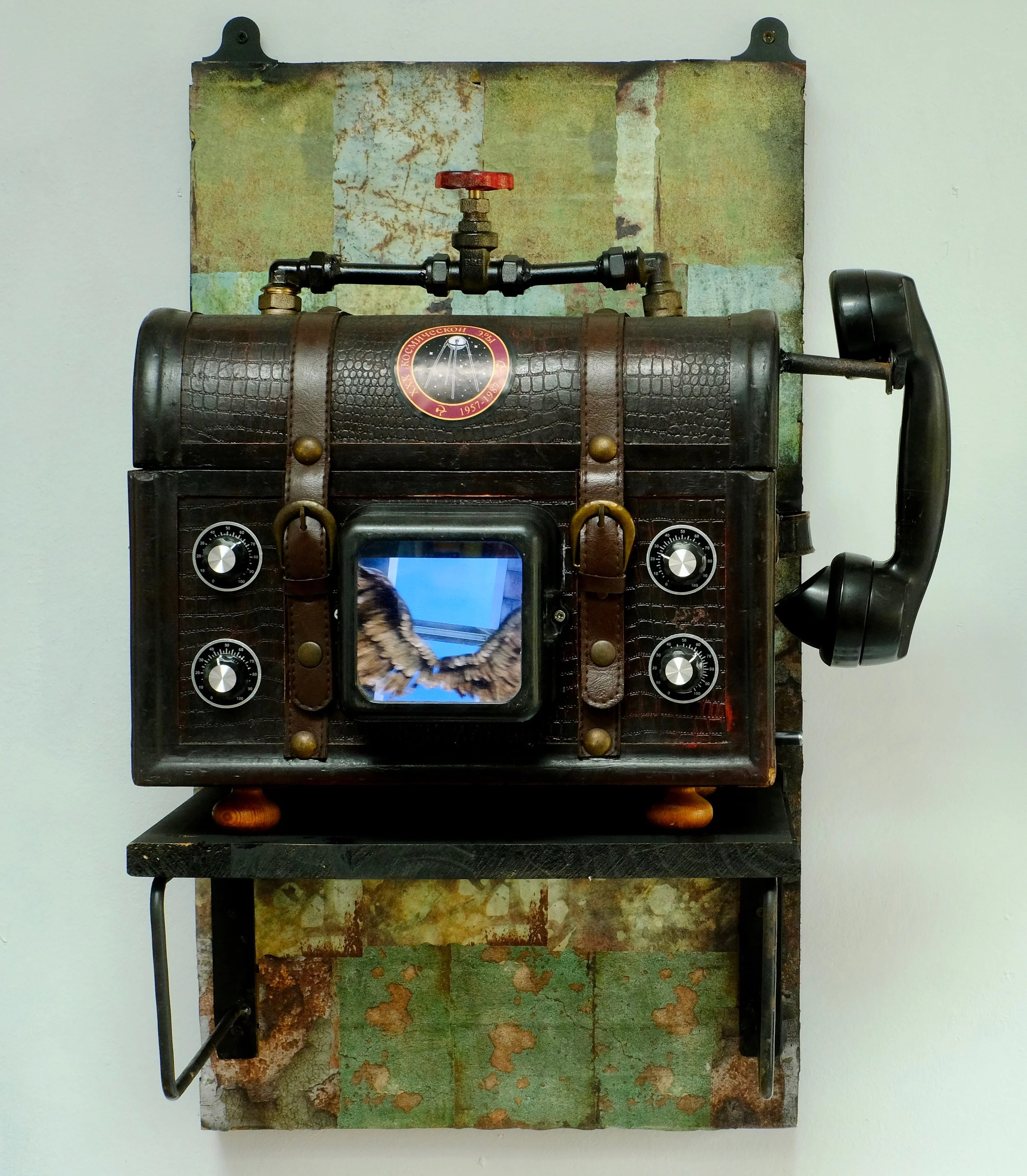 Heidi Wickham Kosmic Fonline mixed media 74x34x24 NFS.jpg