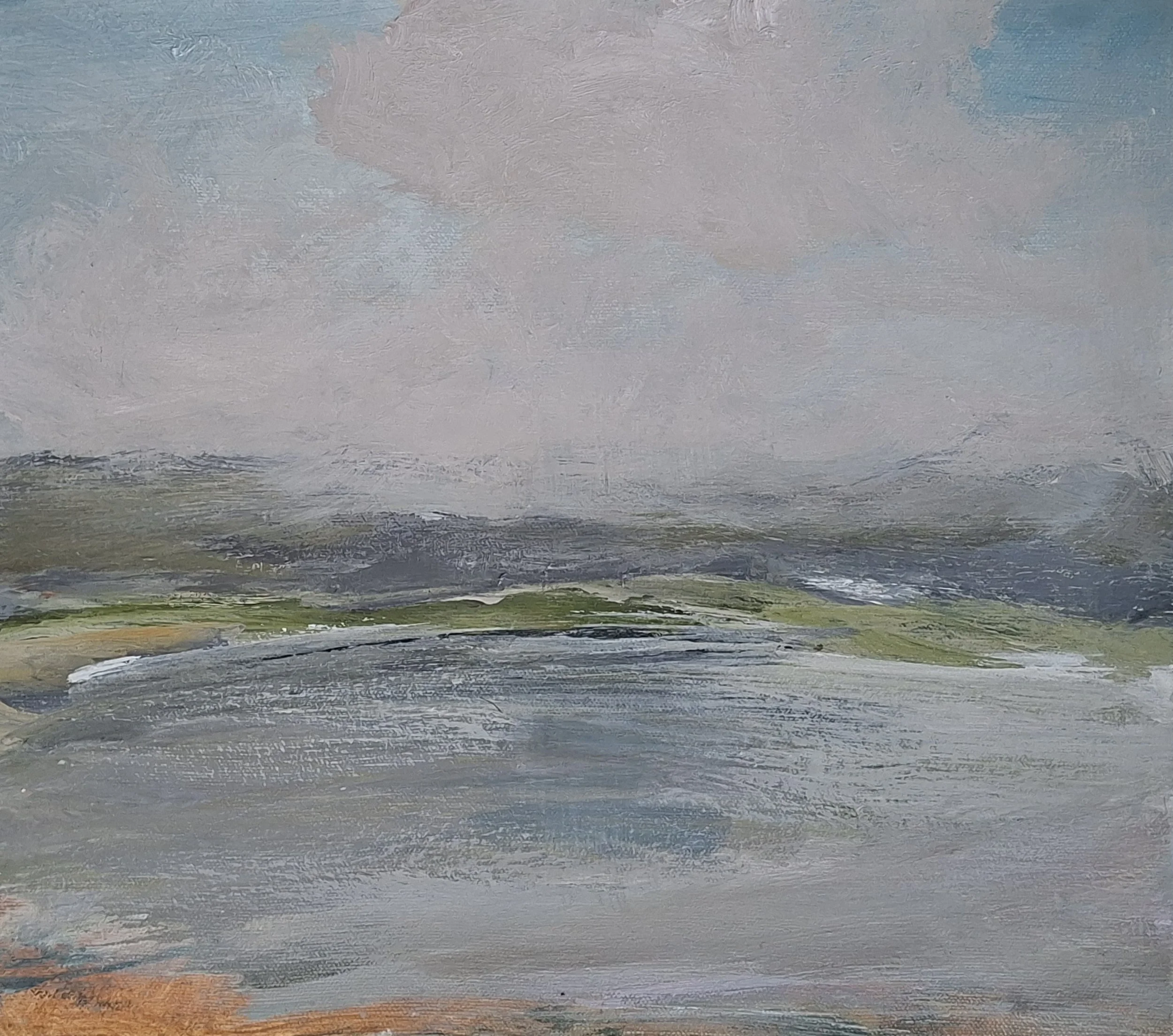 T. Brooks. Morning Rain Clearing. Oil on Canvas 32x28cm. 485.jpg