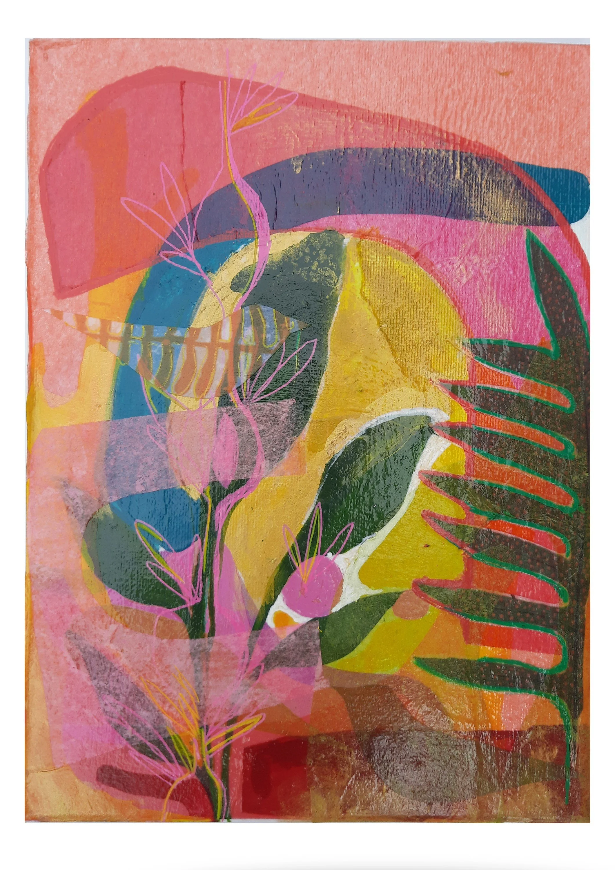Catherine Fanning Where Sunlight Breathes  Mixed media on Canvas 28 X 36 cm  €360 .jpg