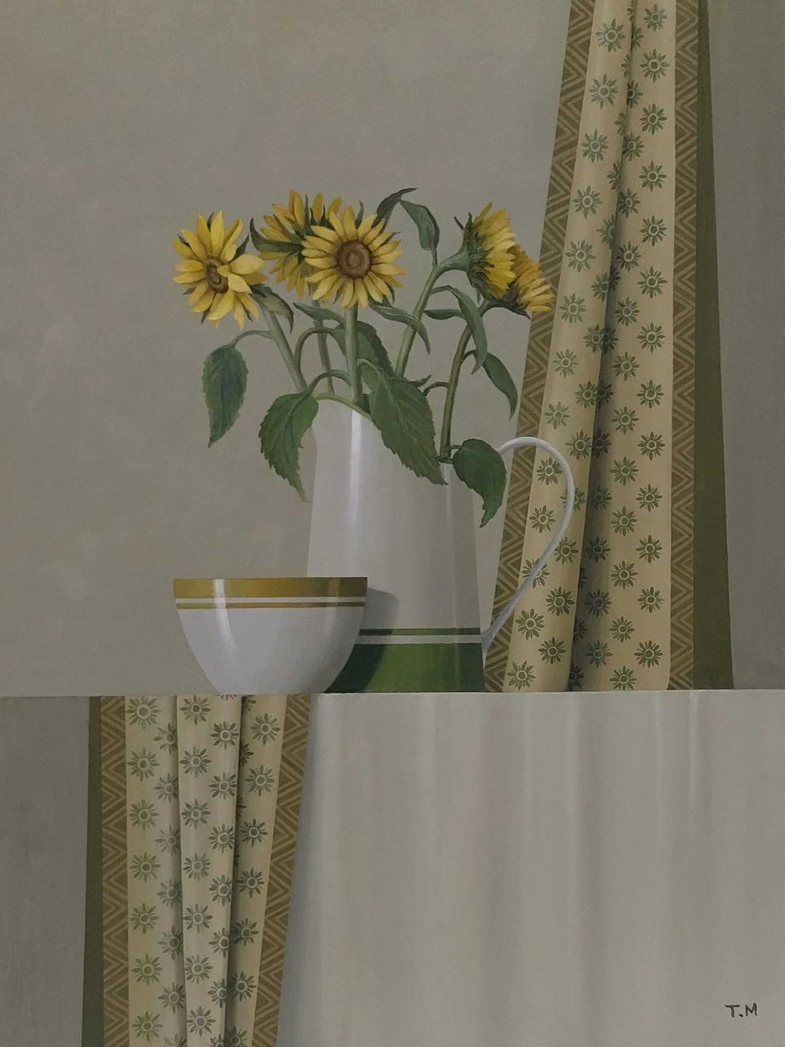 Trudie Mooney Sunflowers Oil on Board 40x30cm 2025 2000.jpg