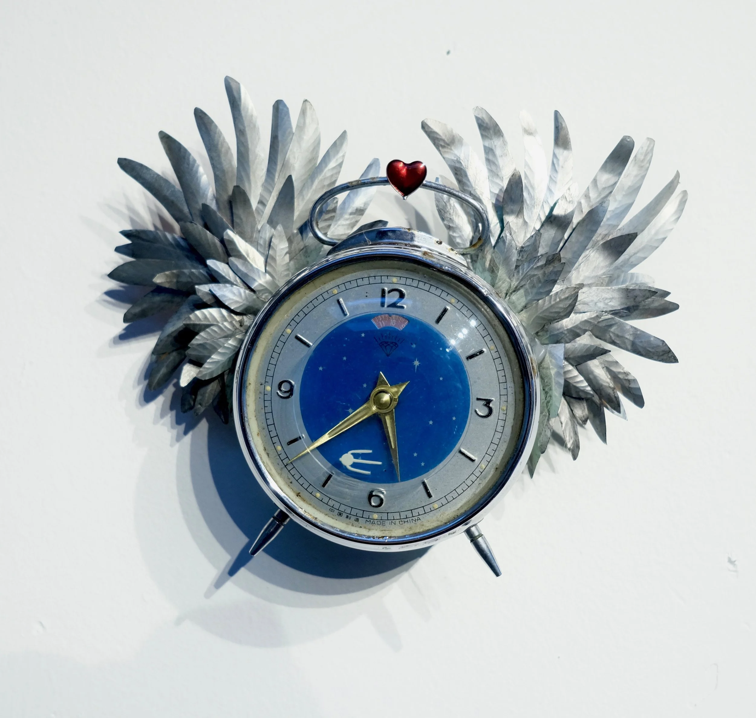 Heidi Wickham Sputnik Clock mixed media 20x16 NFS.jpg