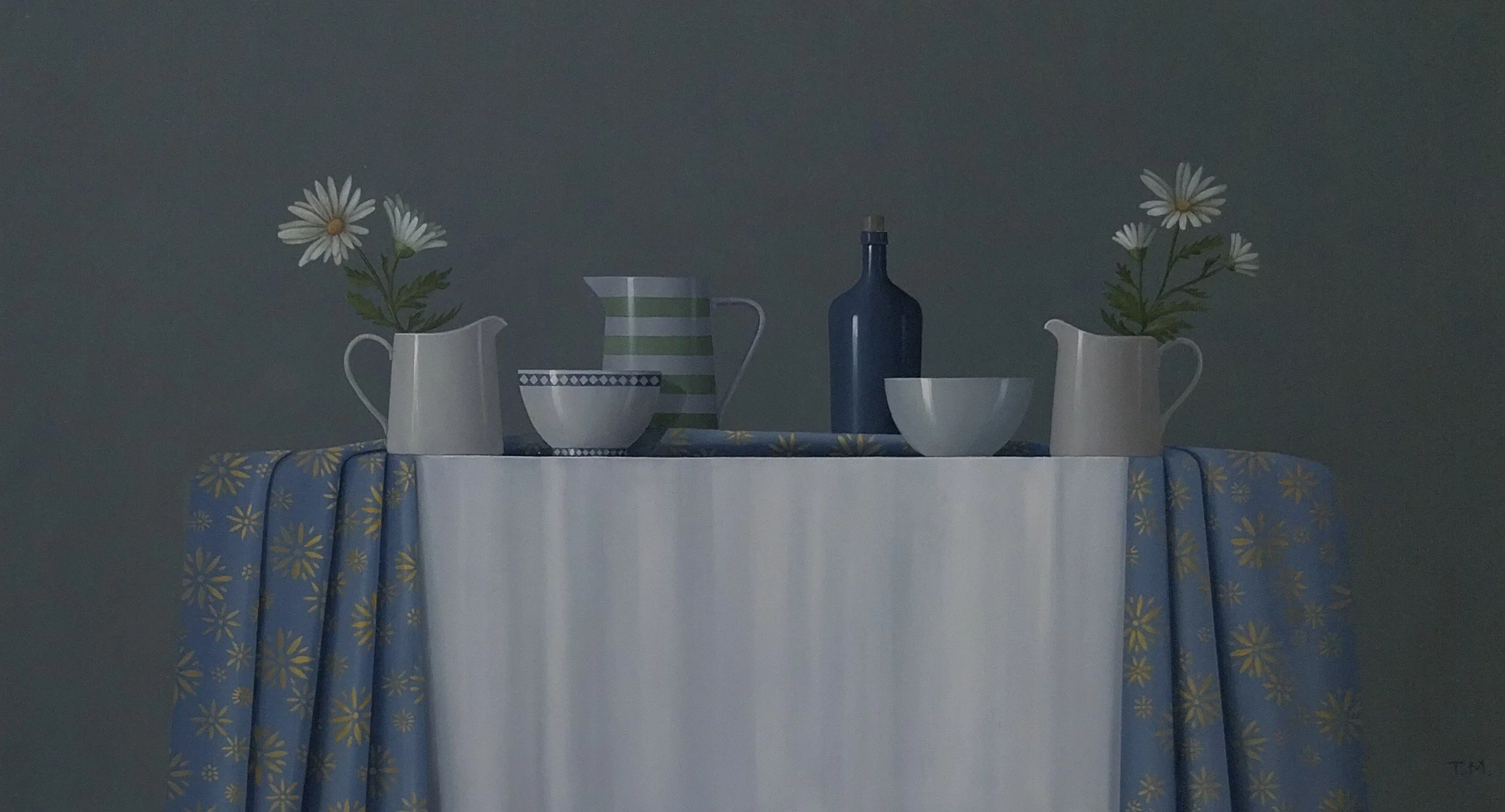 Two Jugs and Wild Daisies Oil on Board 35x60cm 2024.jpg (Copy)