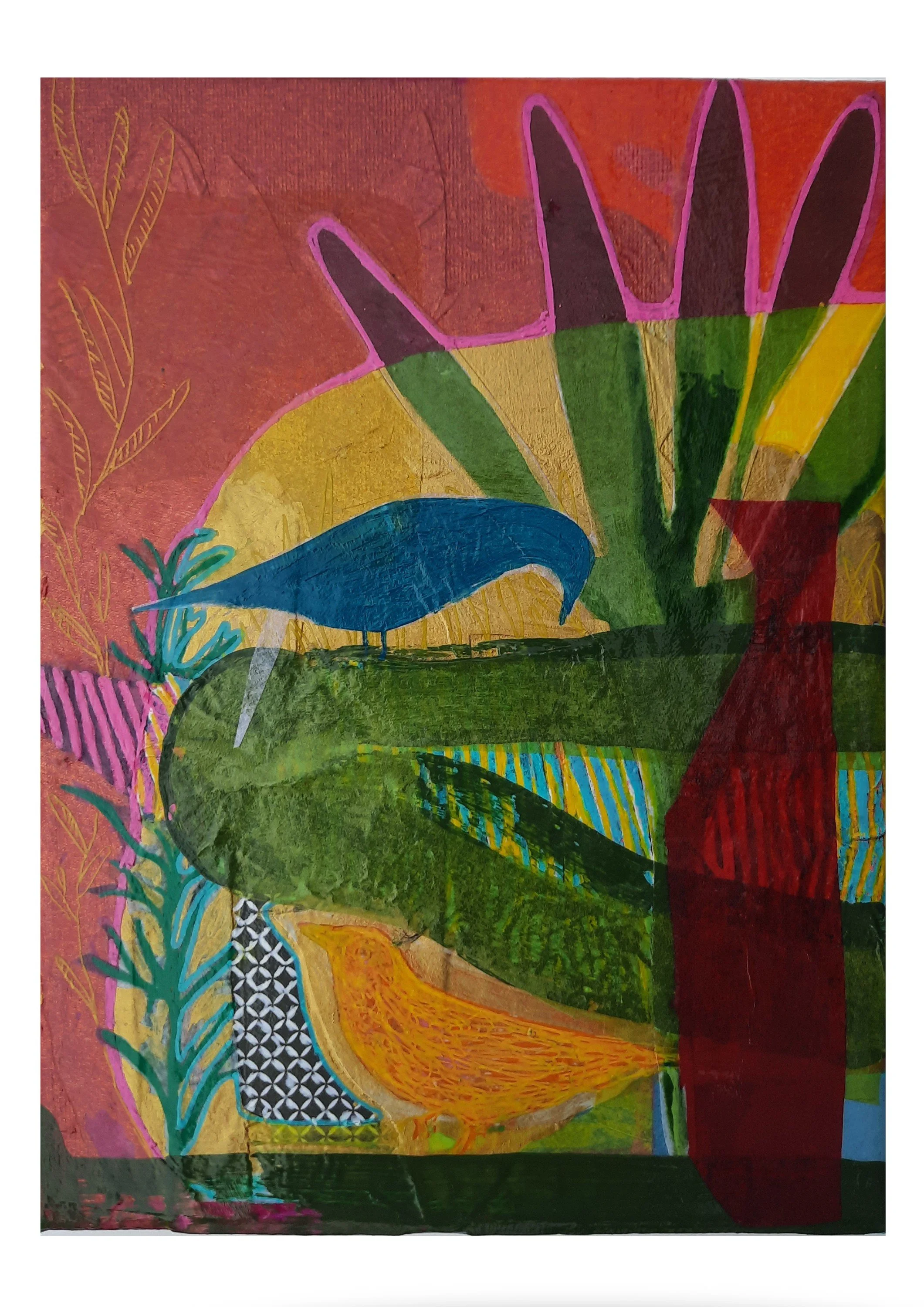 Catherine Fanning When the Light Dances  Mixed media on Canvas 28 X 36 cm  €360 .jpg