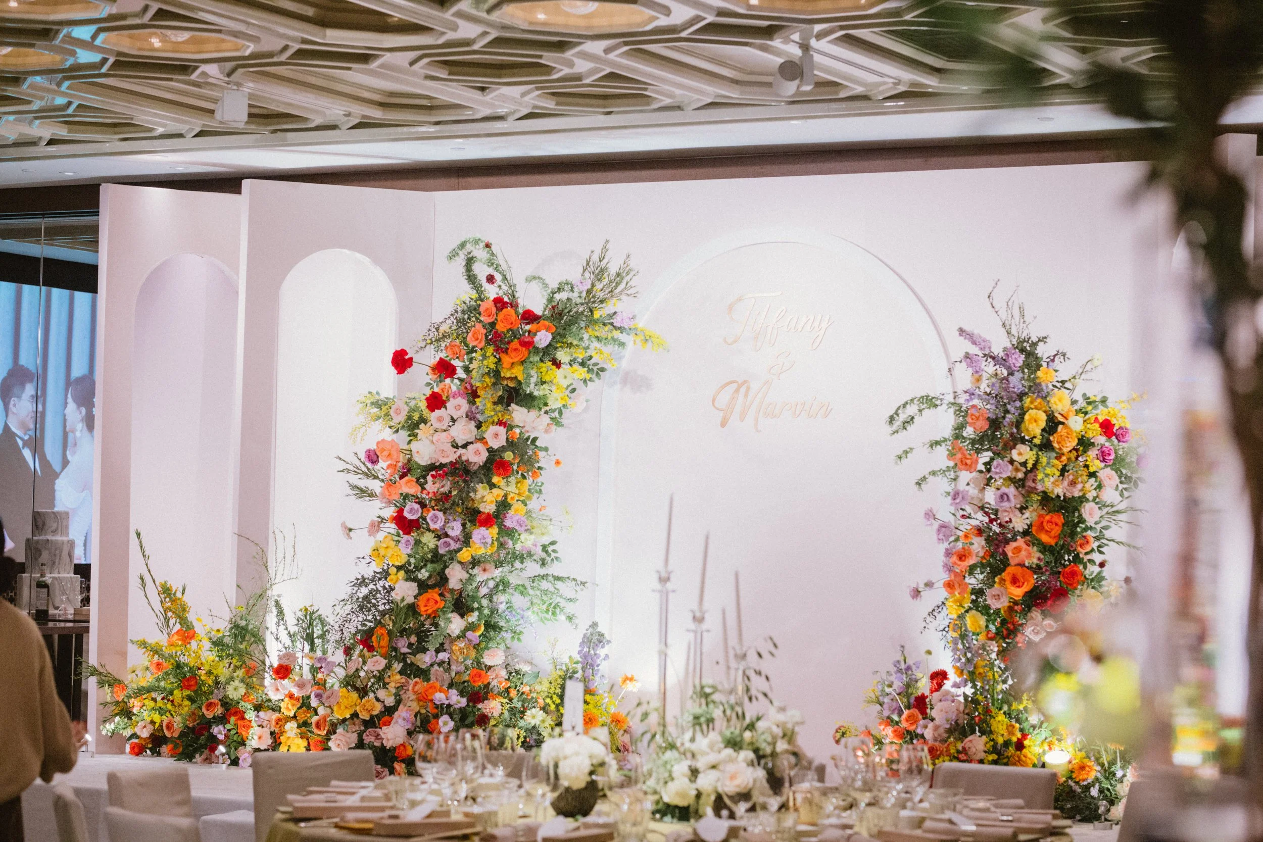 Couture Backdrop with Grand Bloom