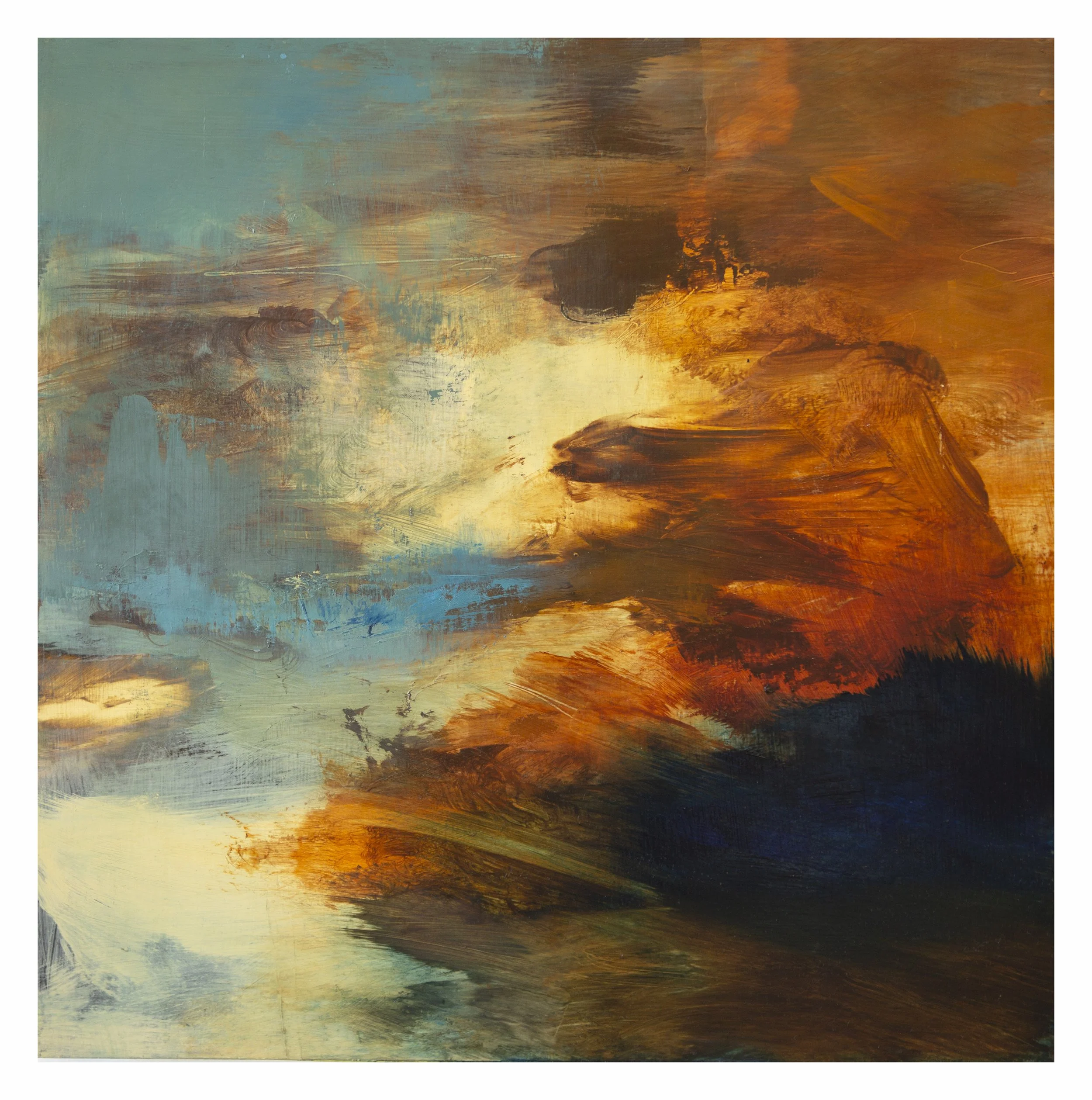 Soft Reset. 2025. Oil on panel. 50 x 50cm
