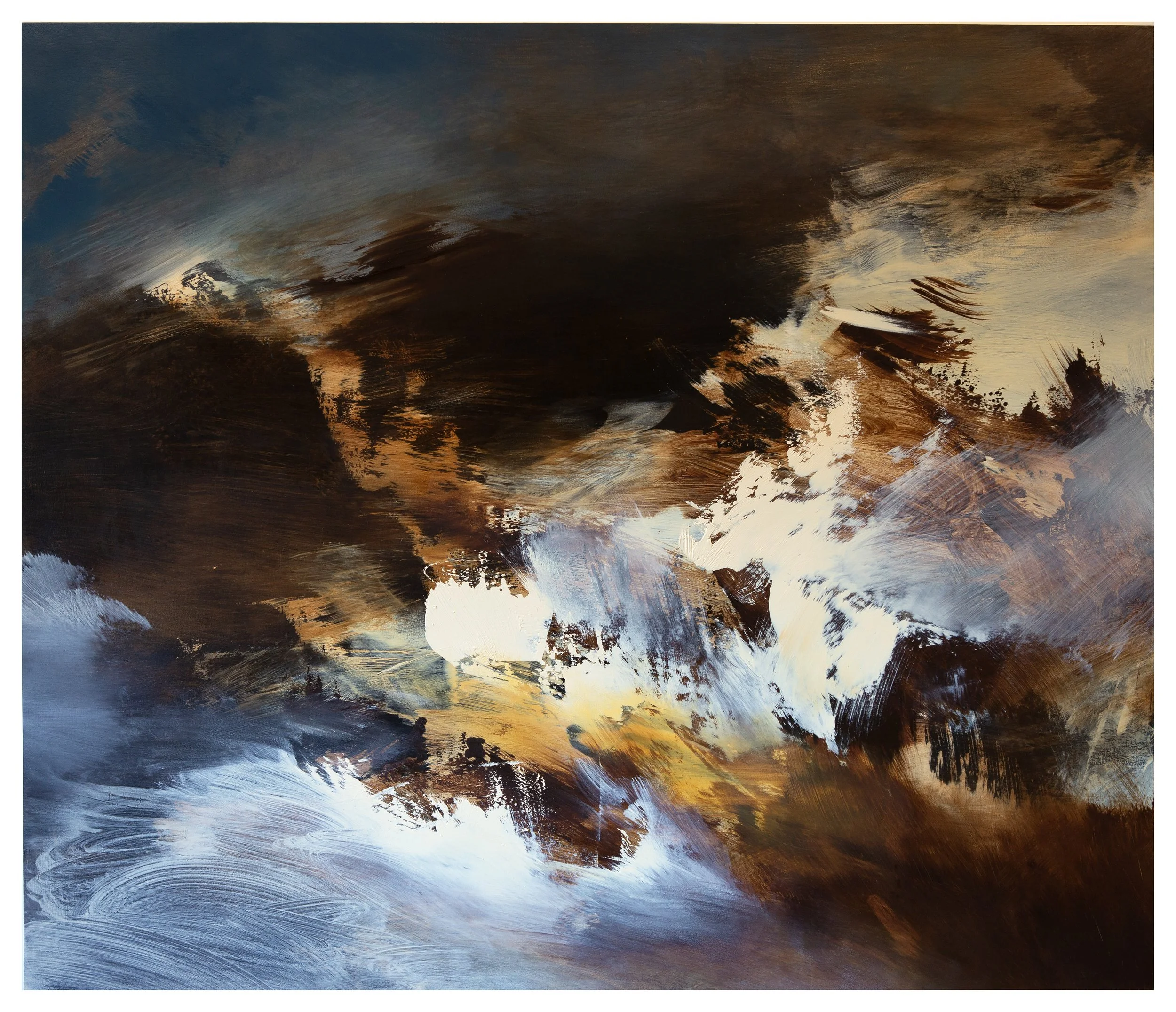 Instructions for Falling. 2026.
Oil on wood panel. 106 x 91cm