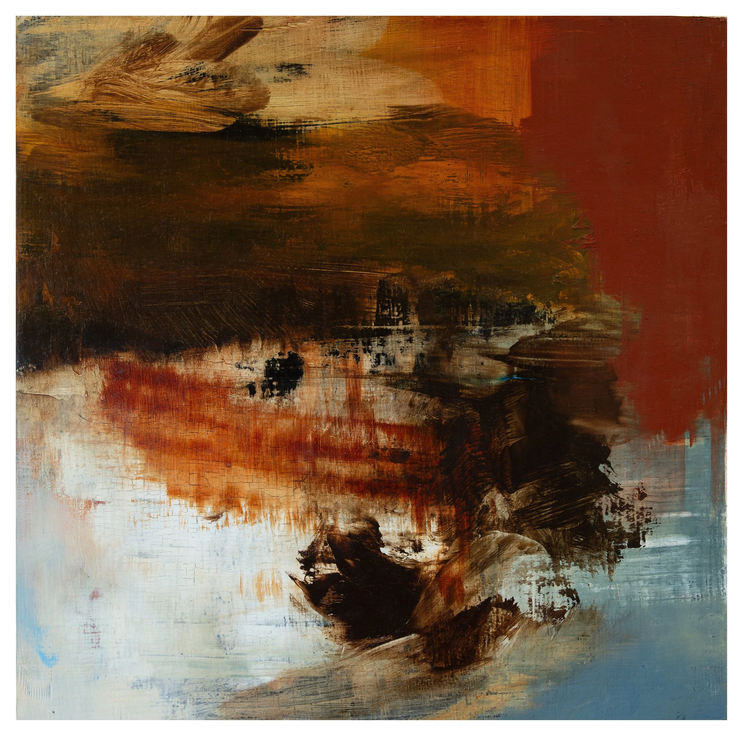 Anatomy of Melancholy. 2025. Oil on aluminum. 37 x 37cm