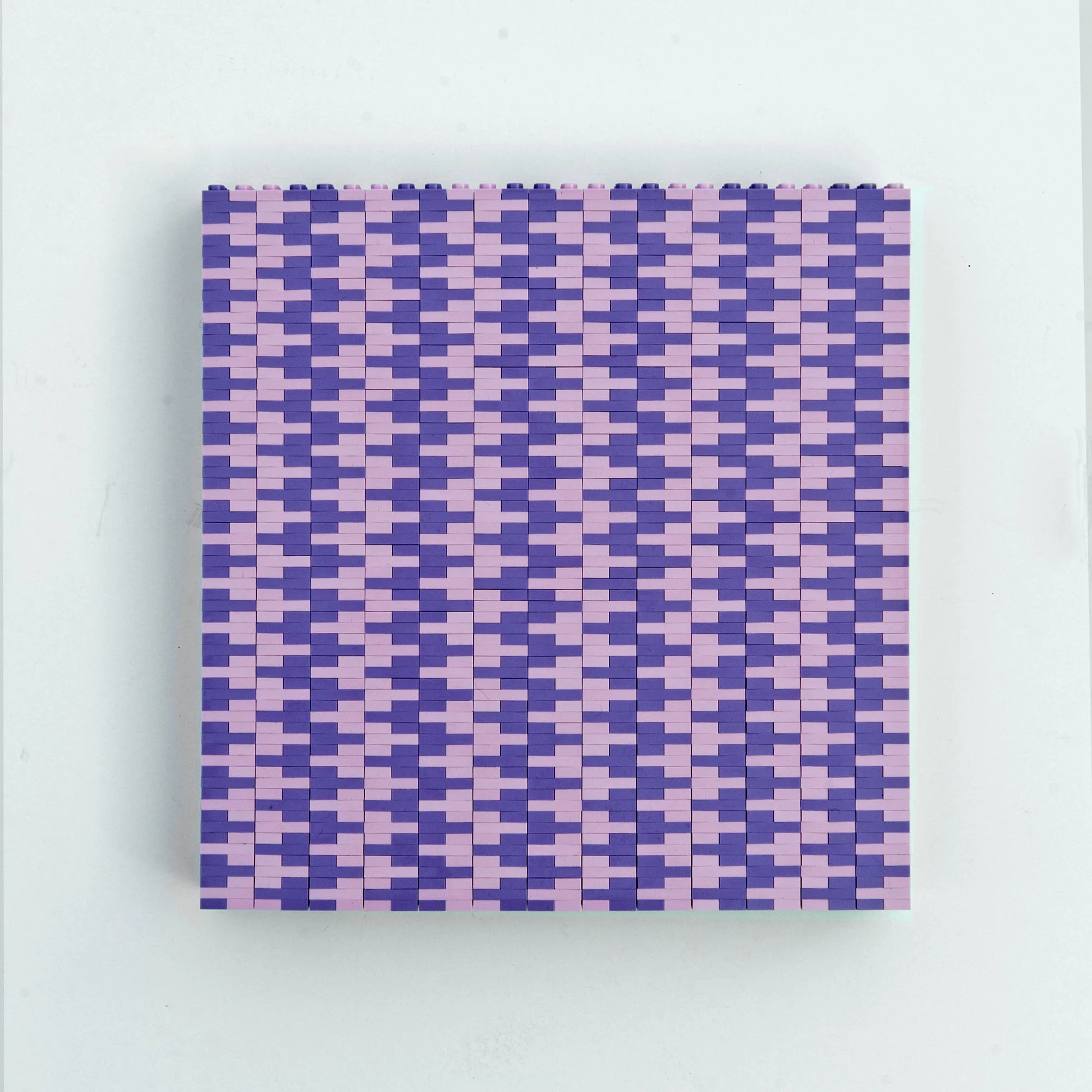Pink and Purple Zig-Zag (2016), 8 1/4 x 8 1/4 in.
