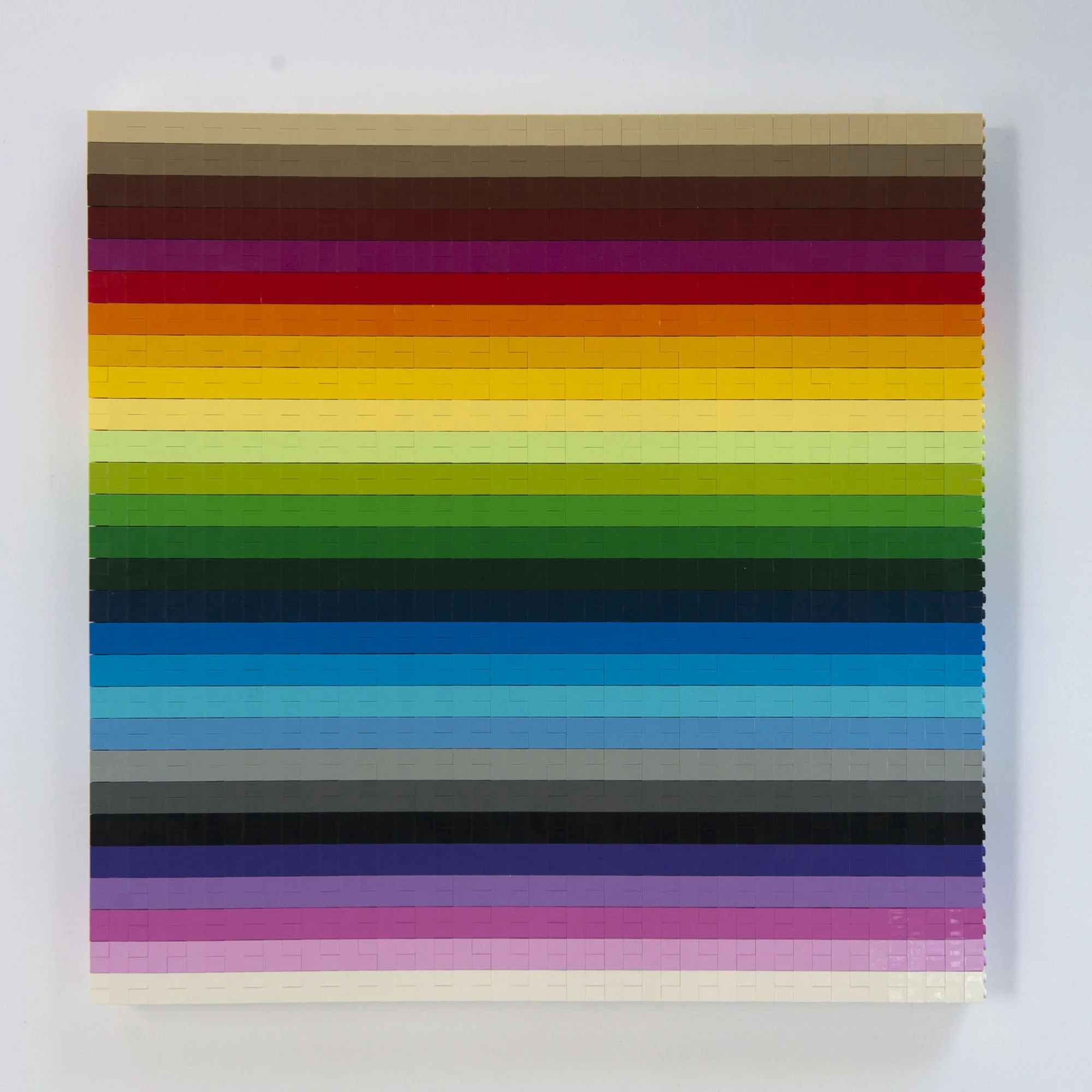 28 Stripes (2016), 17 3/4 x 17 3/4 in.